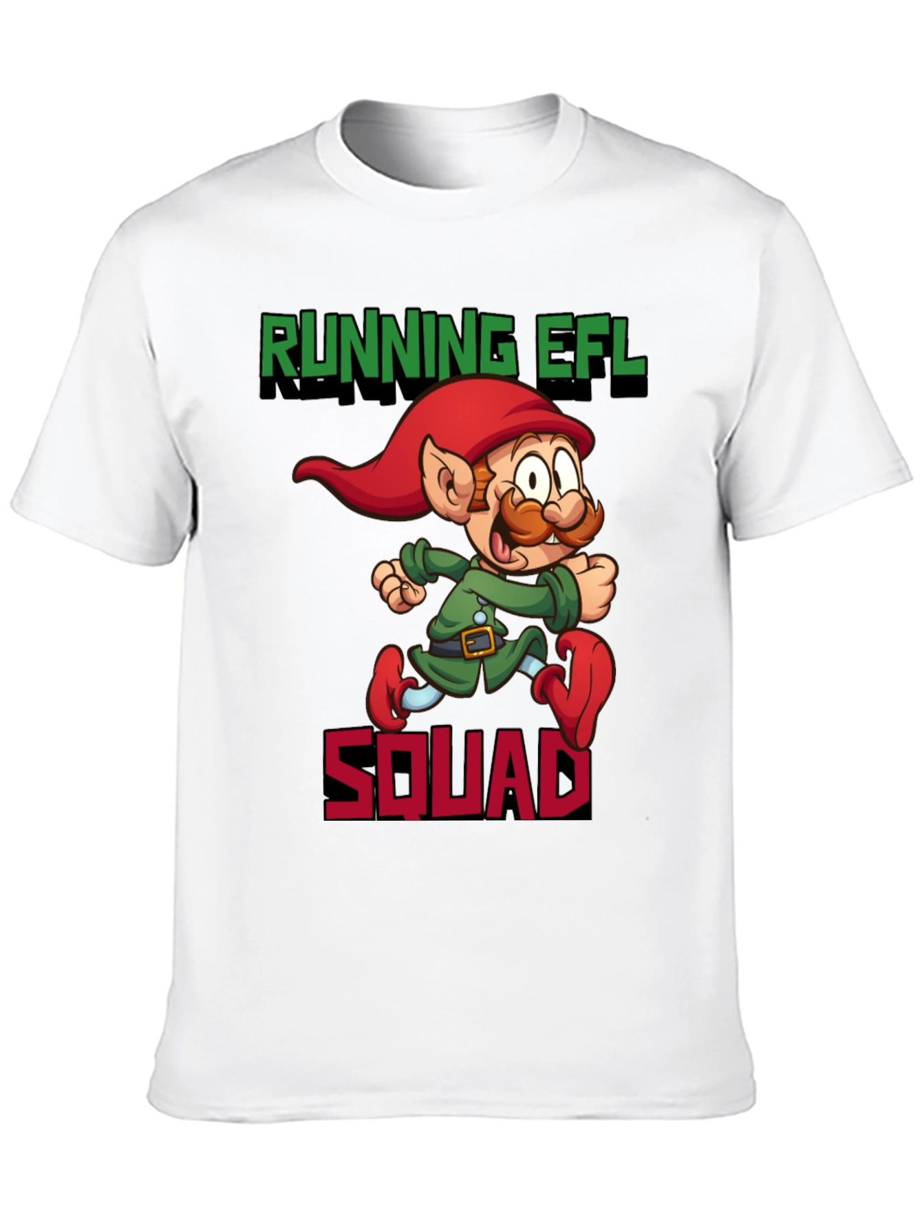 Black Running EFL Squad Graphic Tee - Black Cotton T-Shirt view 10