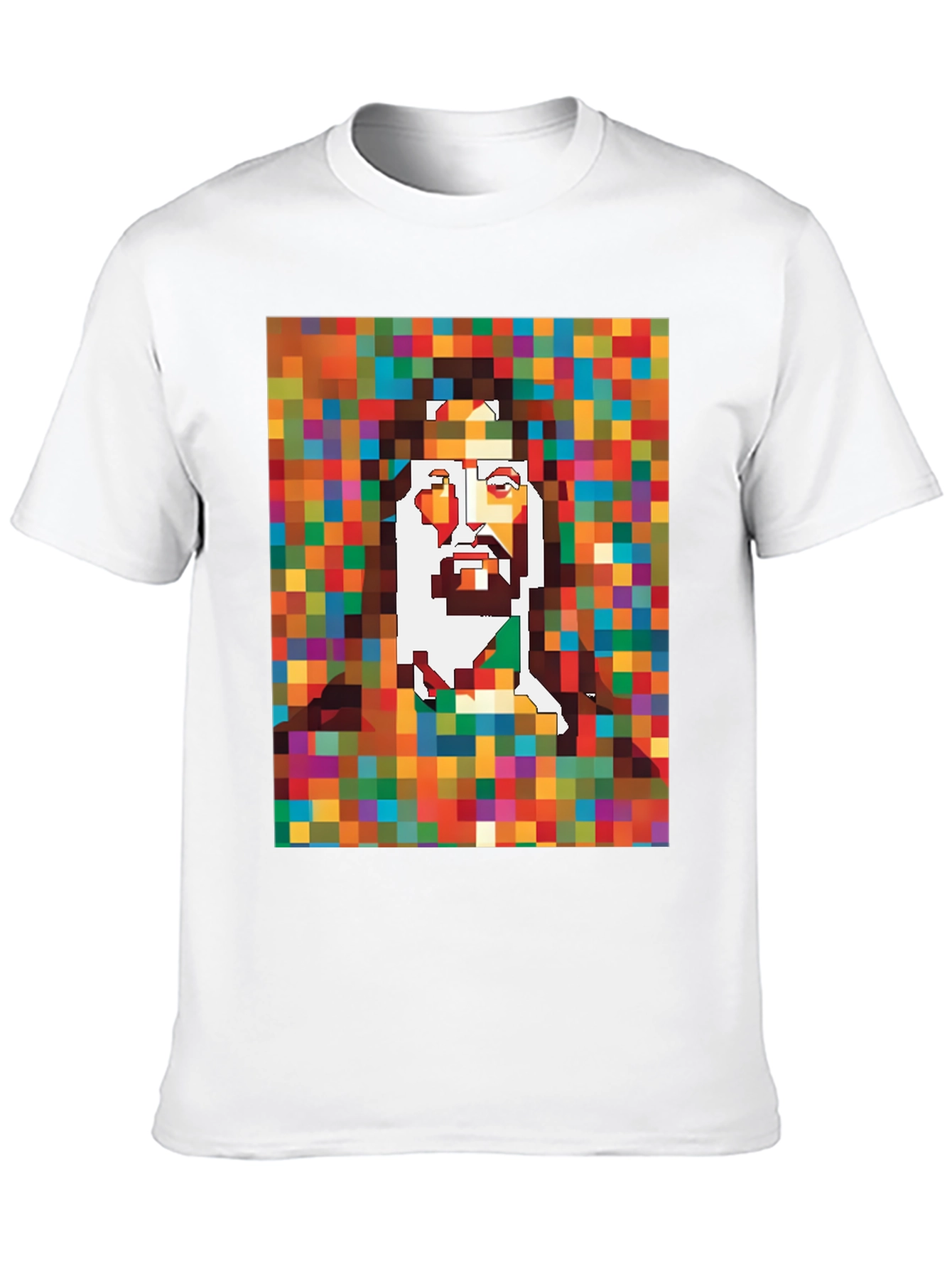 Black Pixel Jesus Graphic Tee - Black view 10