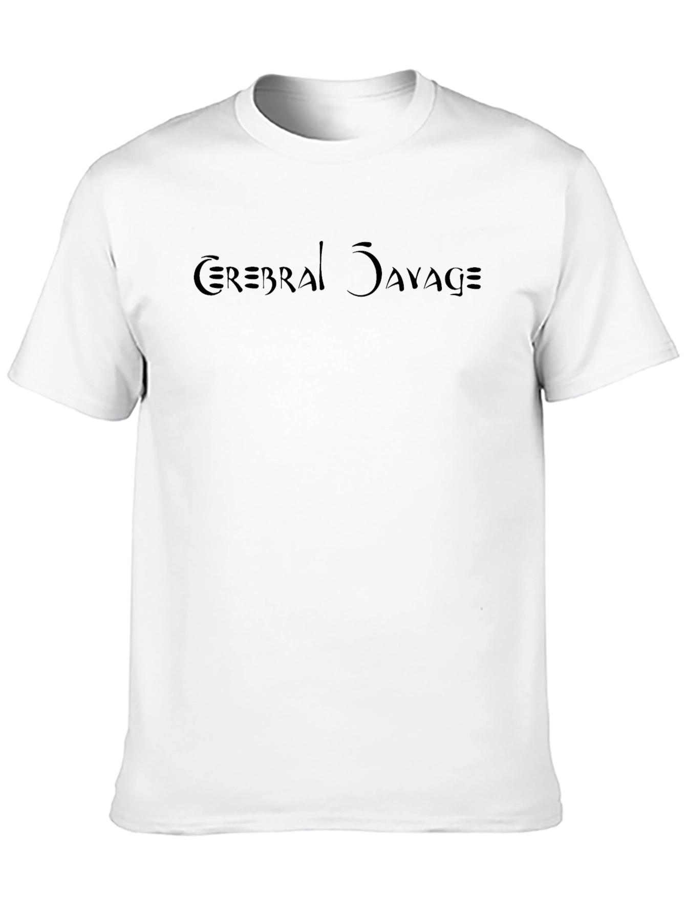 Black Cerebral Savage Black T-Shirt view 10