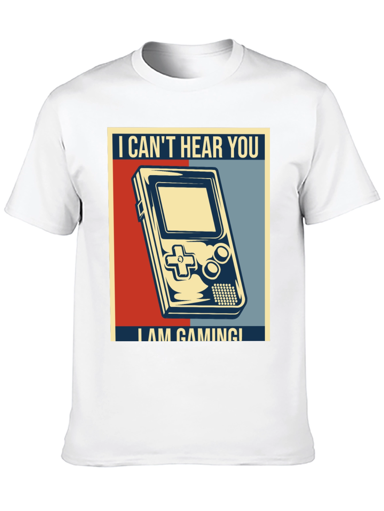 Black I Can't Hear You I'm Gaming T-Shirt view 10