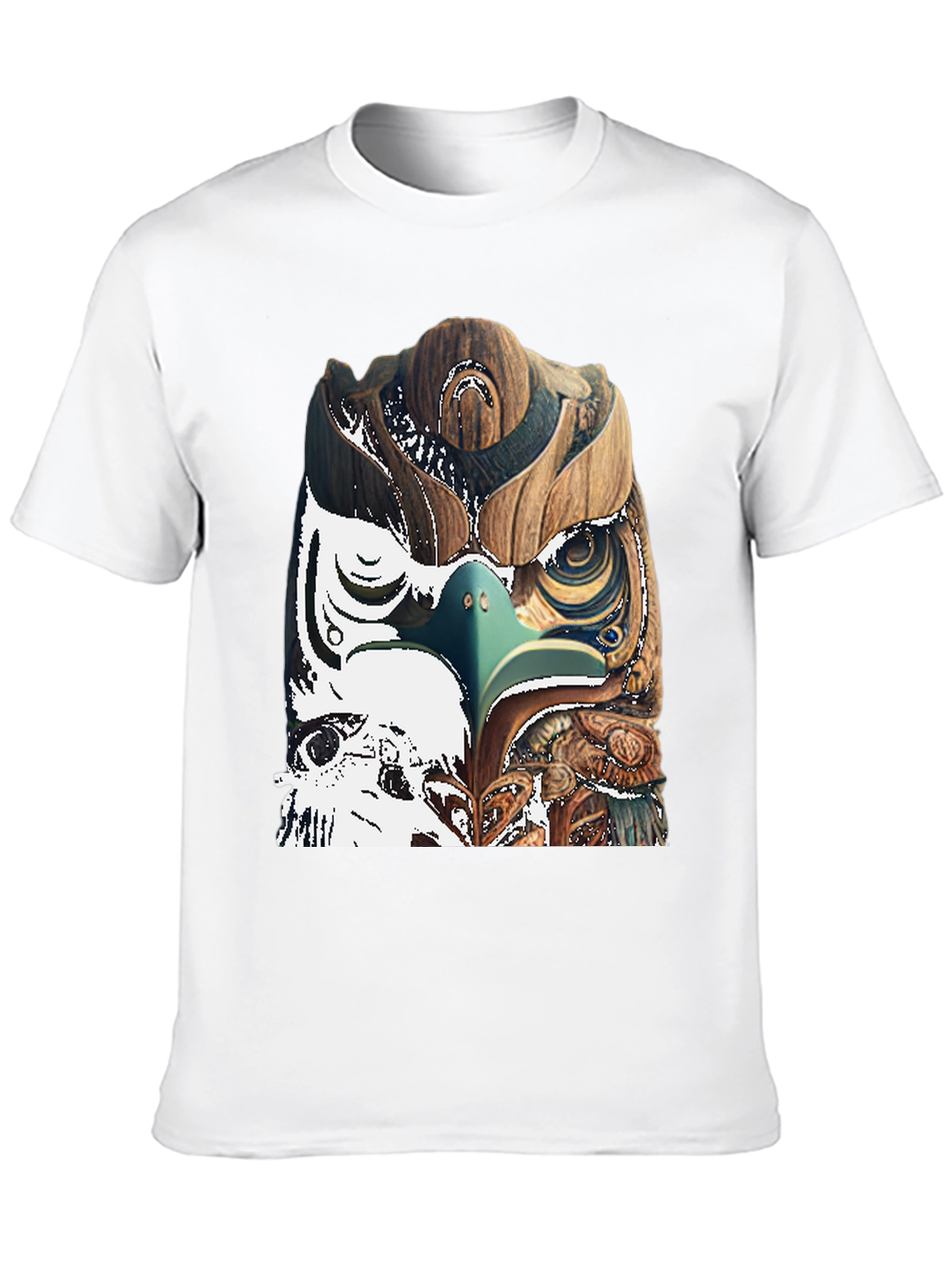 Black Wood Owl Graphic Tee - Unique Nature Style view 10