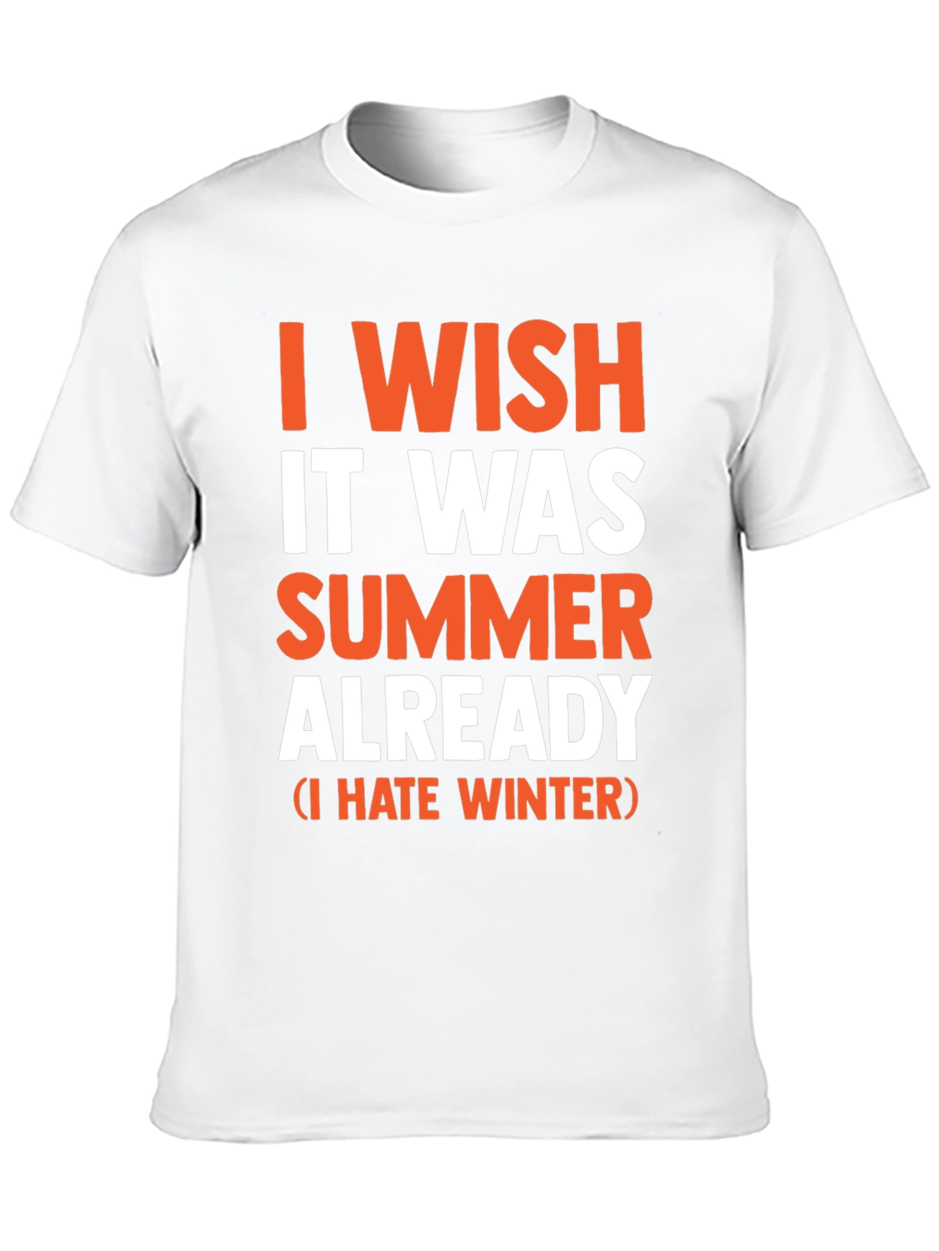 Black I Wish It Was Summer Already - Funny T-Shirt view 10