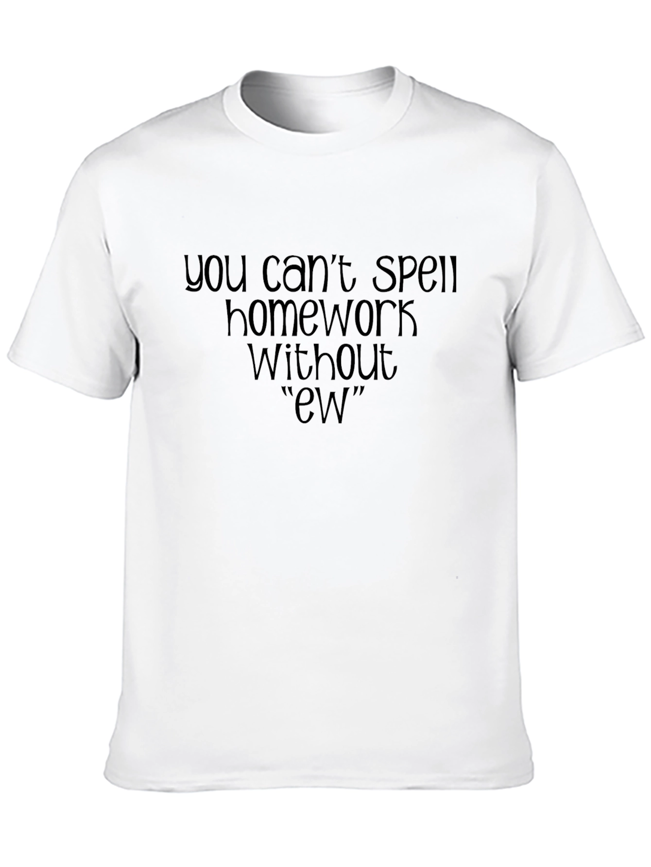 Black Homework "Ew" Graphic Tee - Black view 10