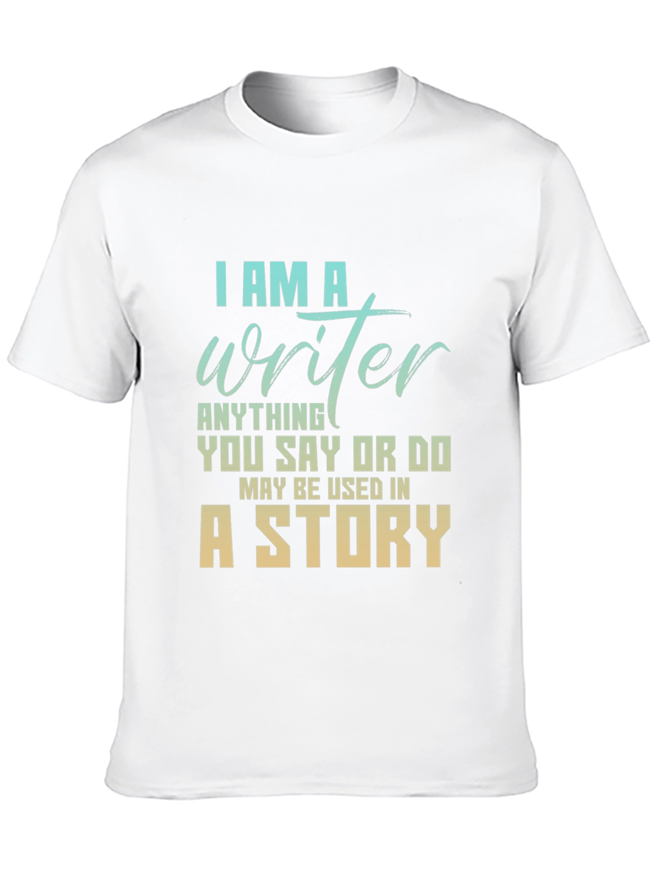 Black I Am A Writer T-Shirt - Story Inspiration Tee view 10