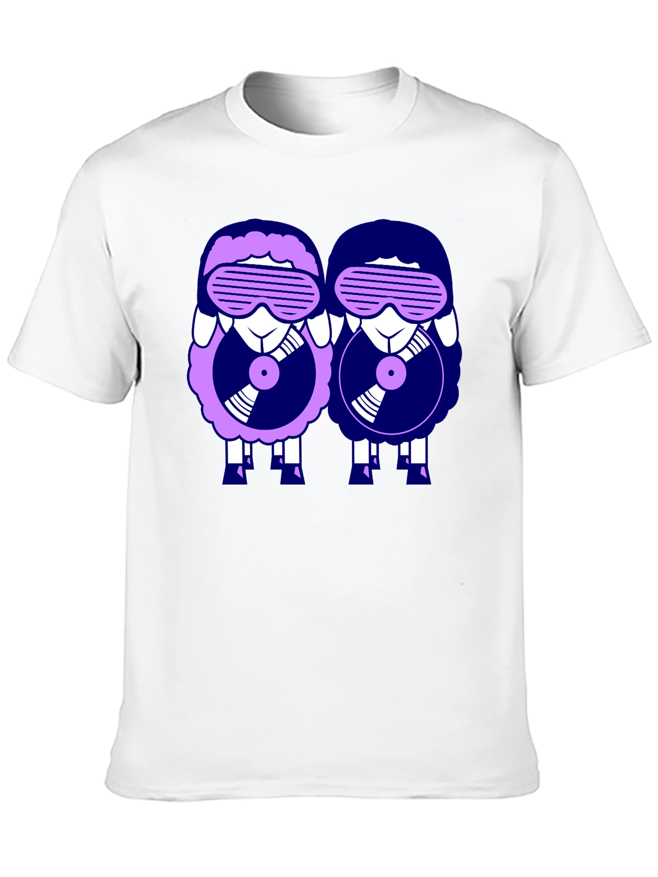 Black Retro Sheep DJ Graphic Tee view 10