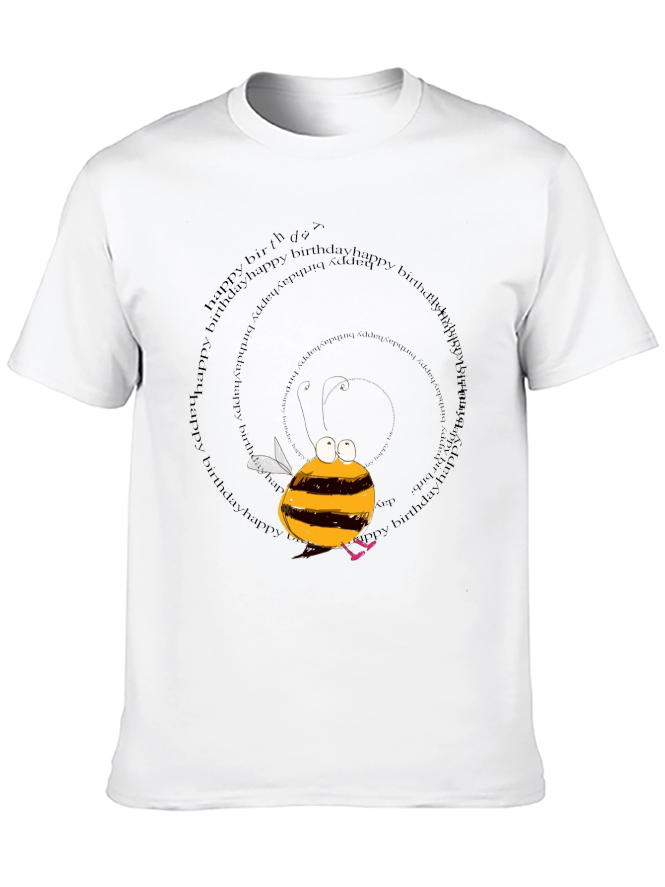 Black Birthday Bee Graphic T-Shirt view 10