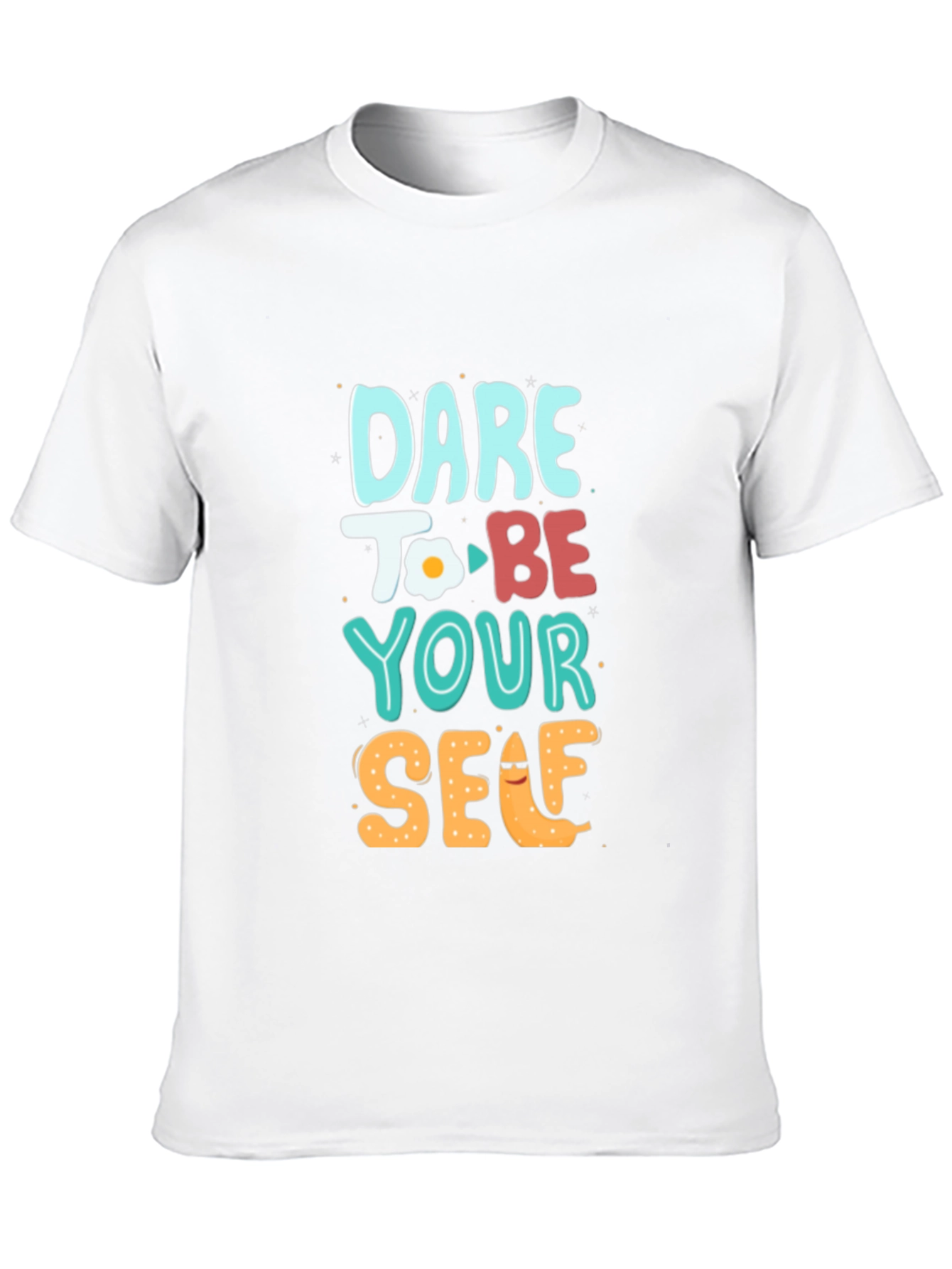 Black Dare to Be Yourself Graphic Tee - Black view 10