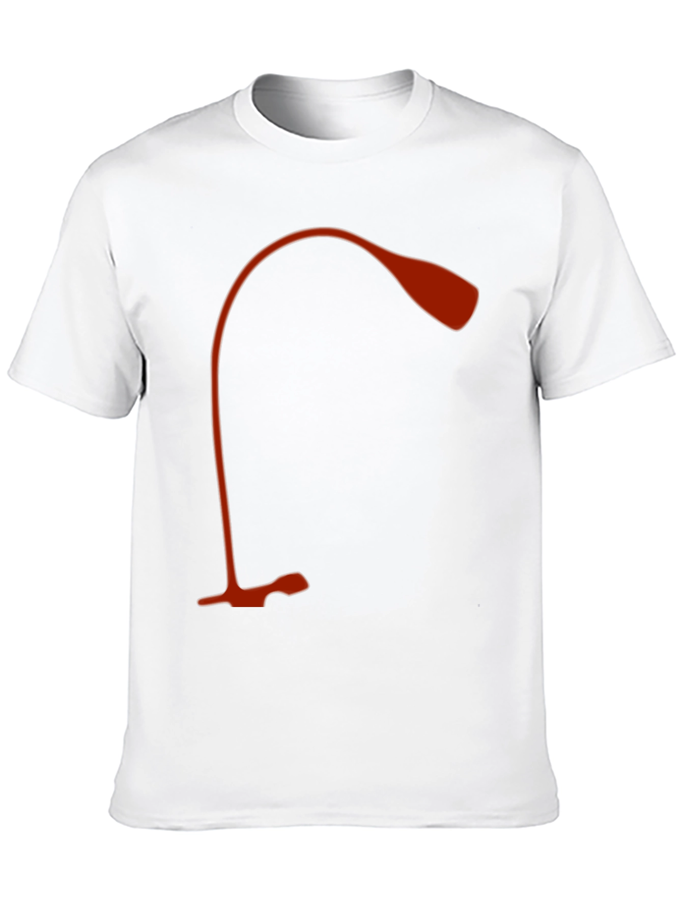 Black Modern Desk Lamp Graphic Tee - Black Cotton Shirt view 10