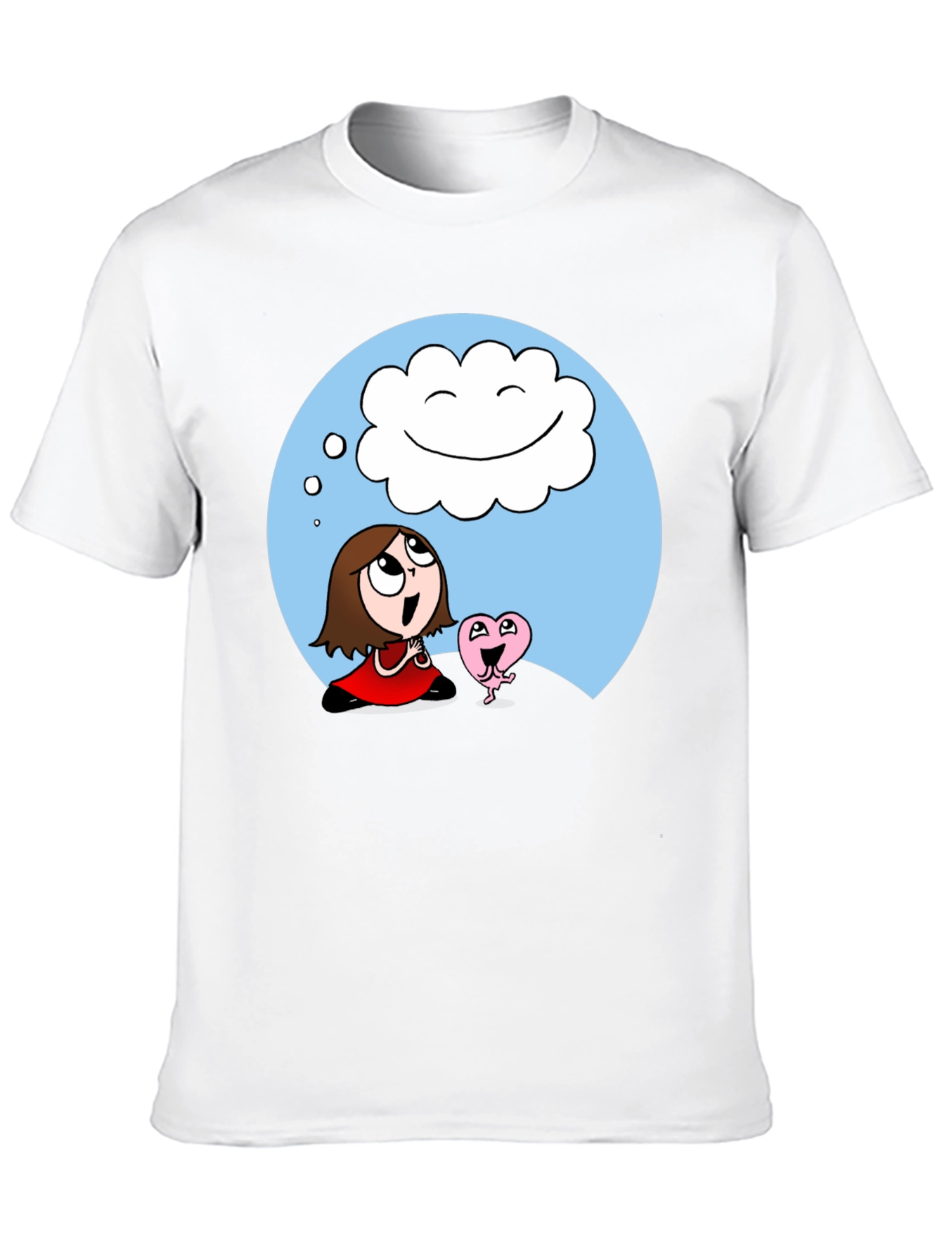 Black Dreamy Cartoon Graphic T-Shirt view 10