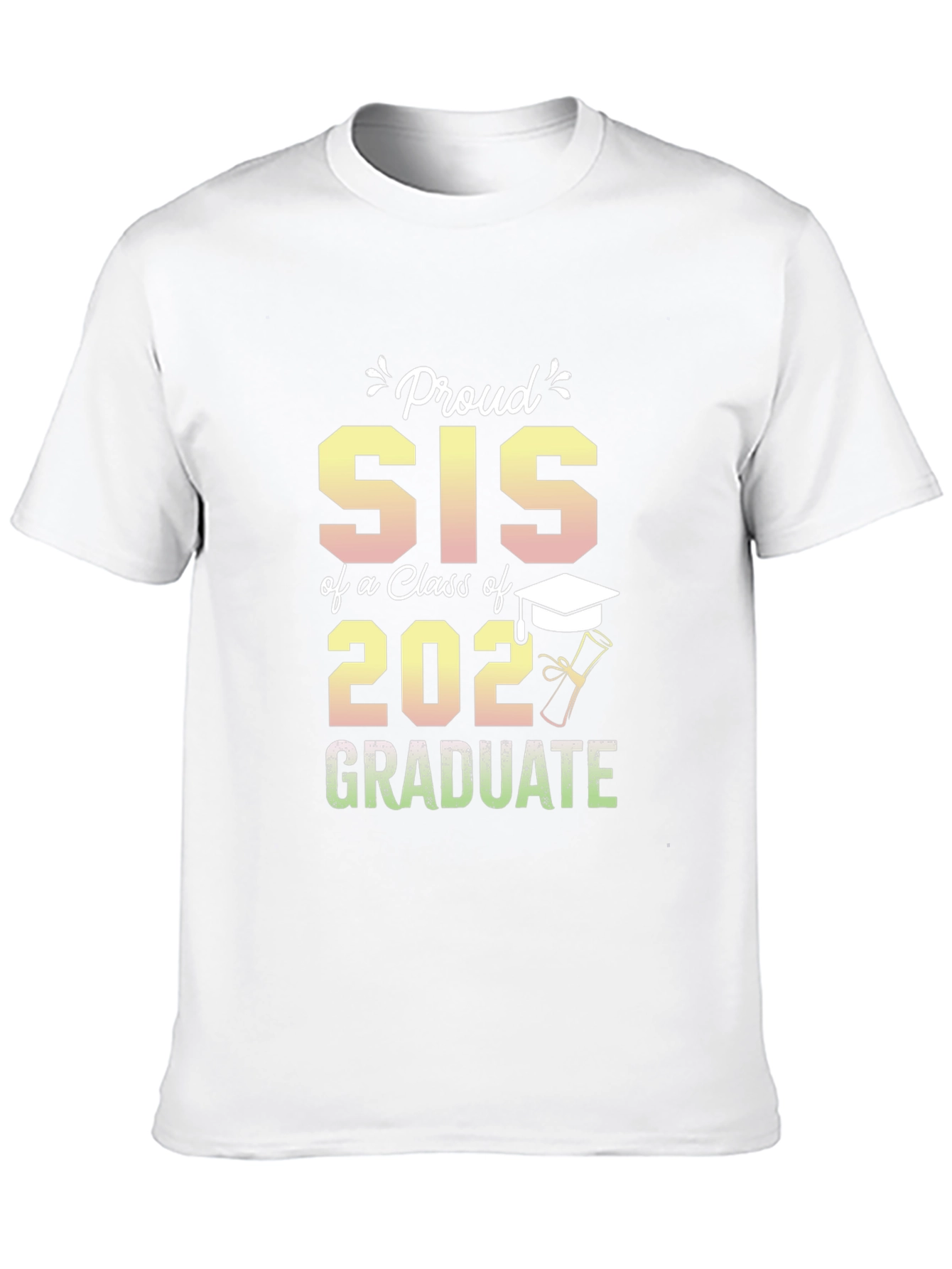 Black Proud Sis of a 2022 Graduate T-Shirt view 10