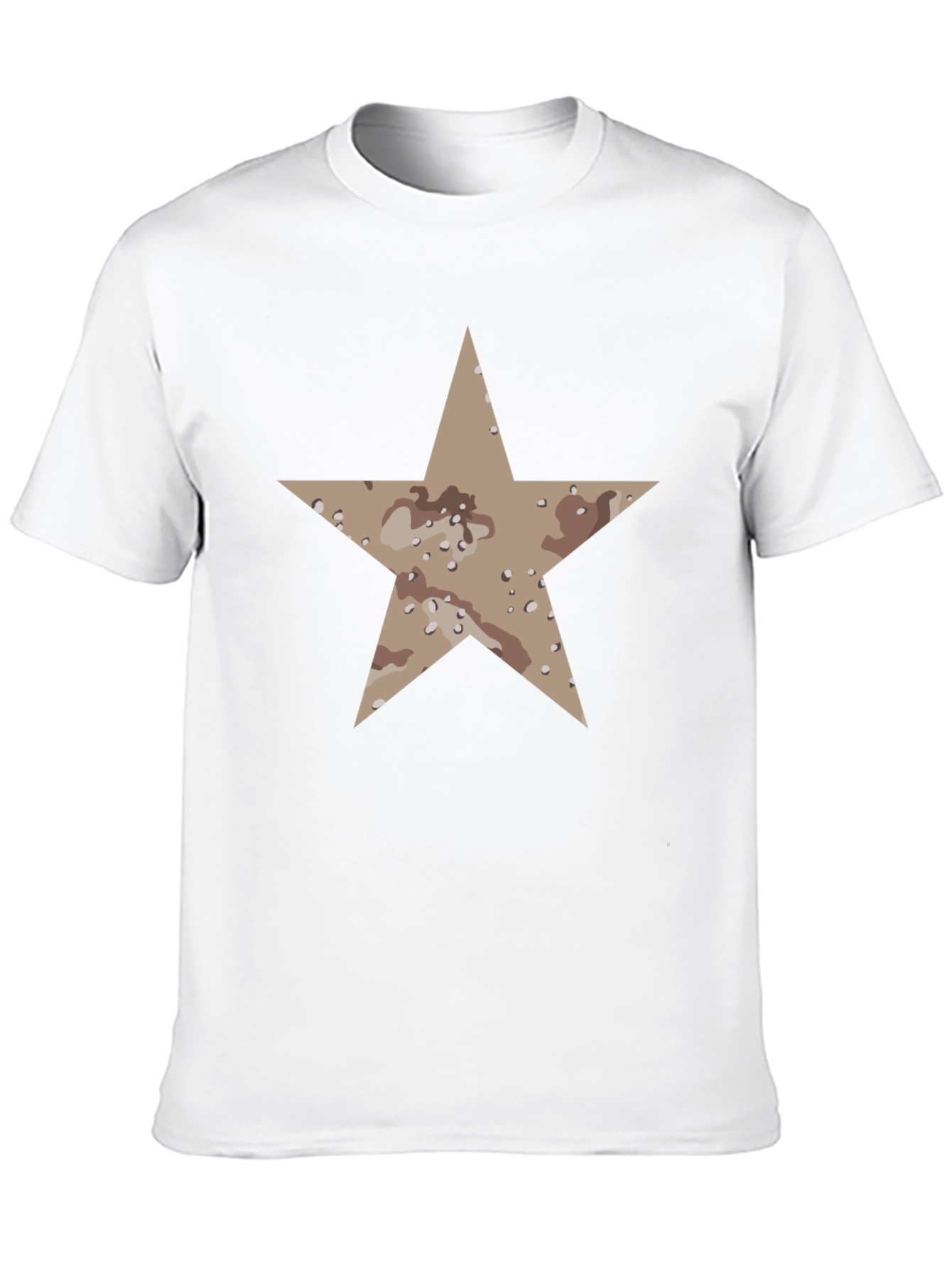 Black Star Camo Print Black T-Shirt view 10