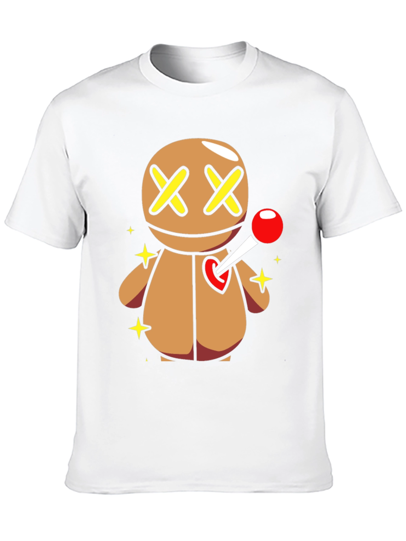 Black Voodoo Doll Graphic Tee - Novelty T-Shirt view 10