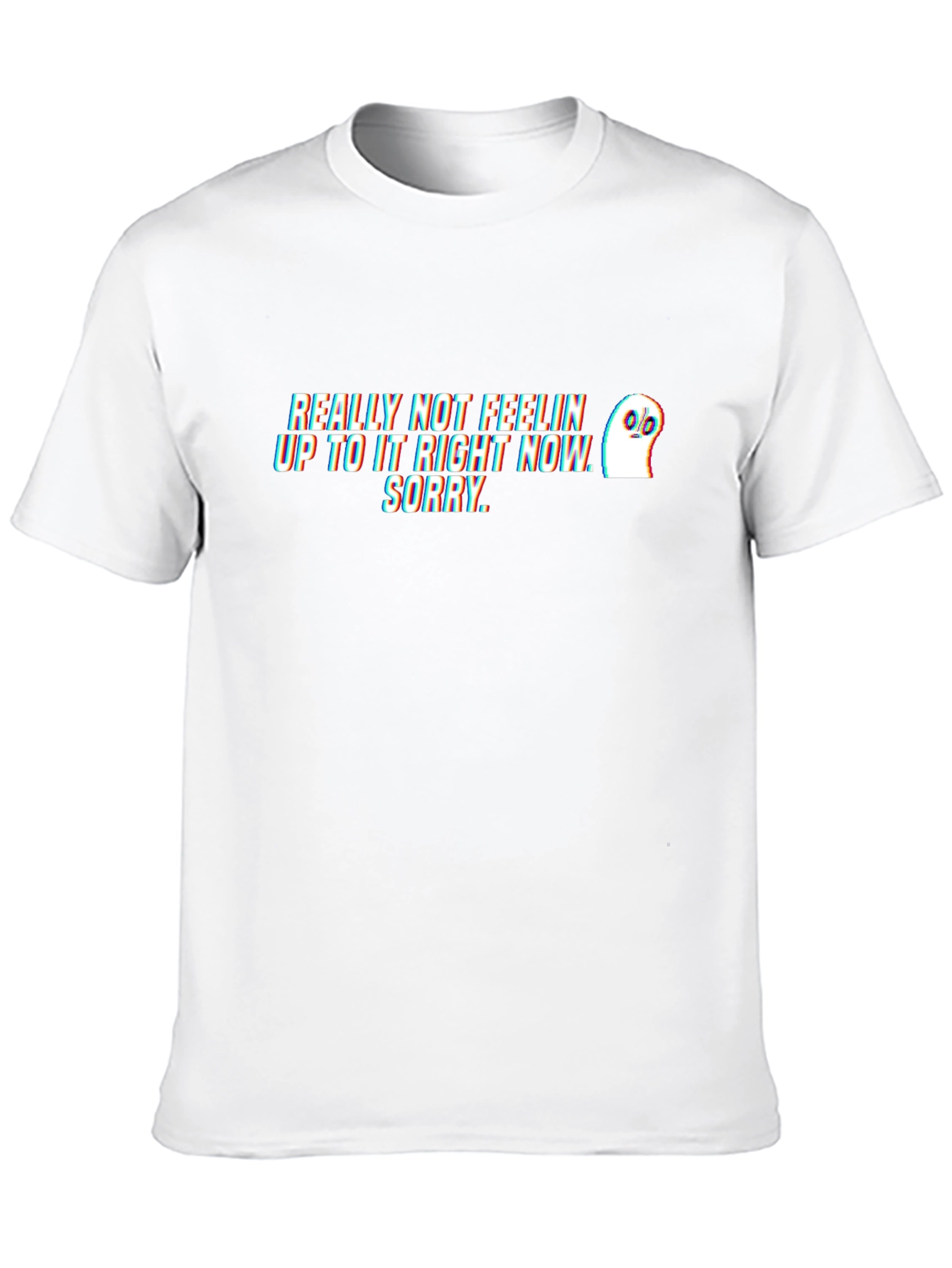 Black Not Feelin' It Ghost Graphic Tee - Black view 10