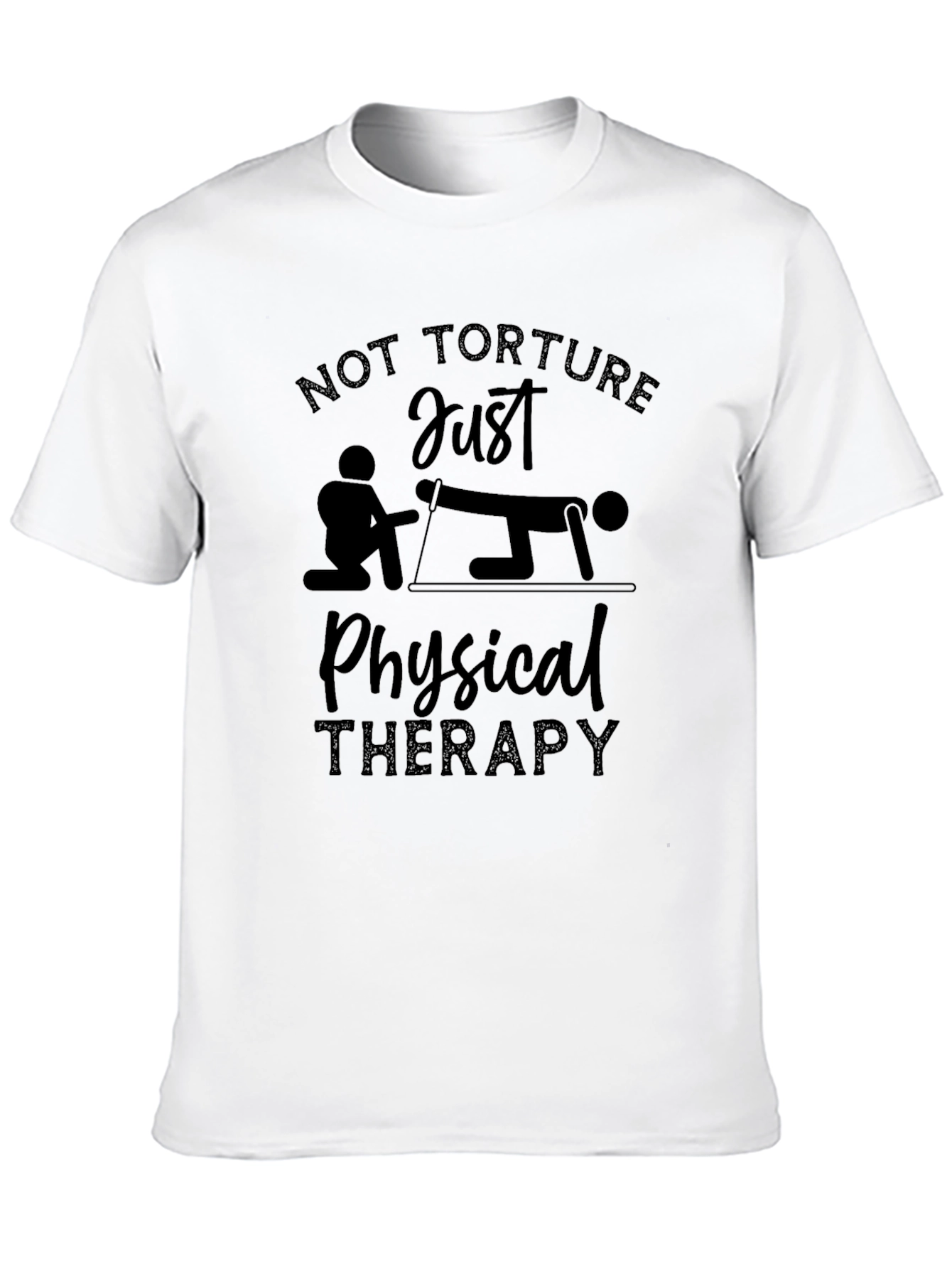Black Physical Therapy T-Shirt - Funny PT Design view 10