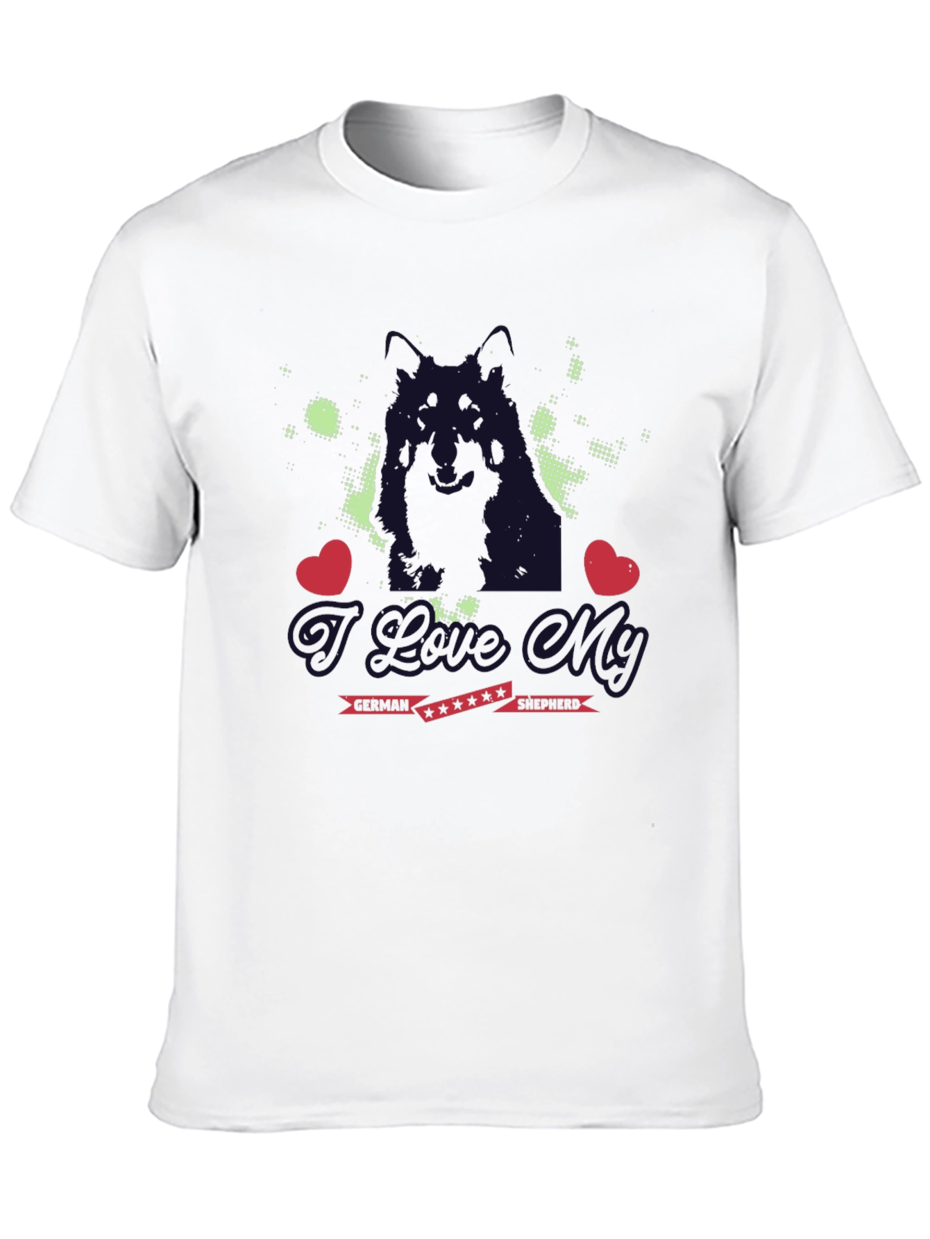 Black I Love My German Shepherd Graphic Tee view 10