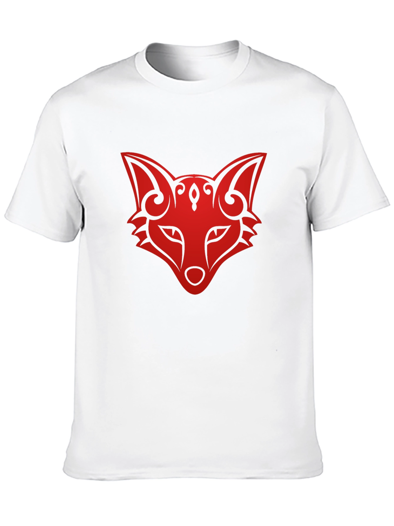 Black Fox Head Graphic Tee - Stylish Black T-Shirt view 10