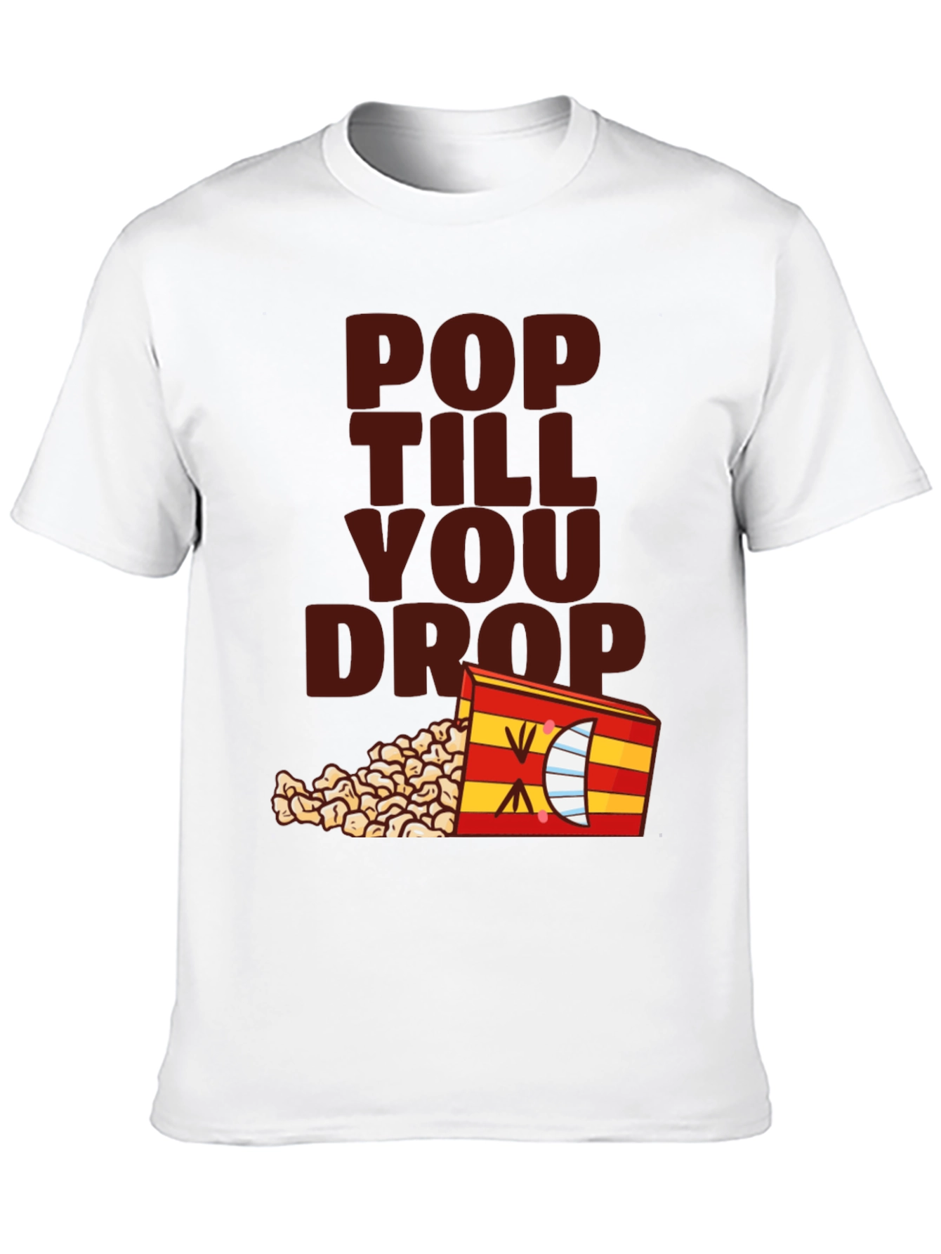 Black Pop Till You Drop T-Shirt - Black Novelty Tee view 10
