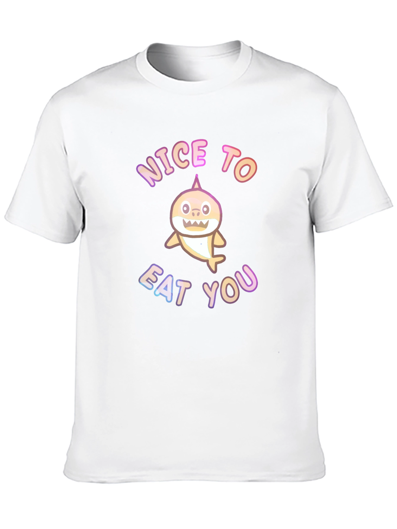 Black Nice to Eat You Shark Graphic Tee view 10