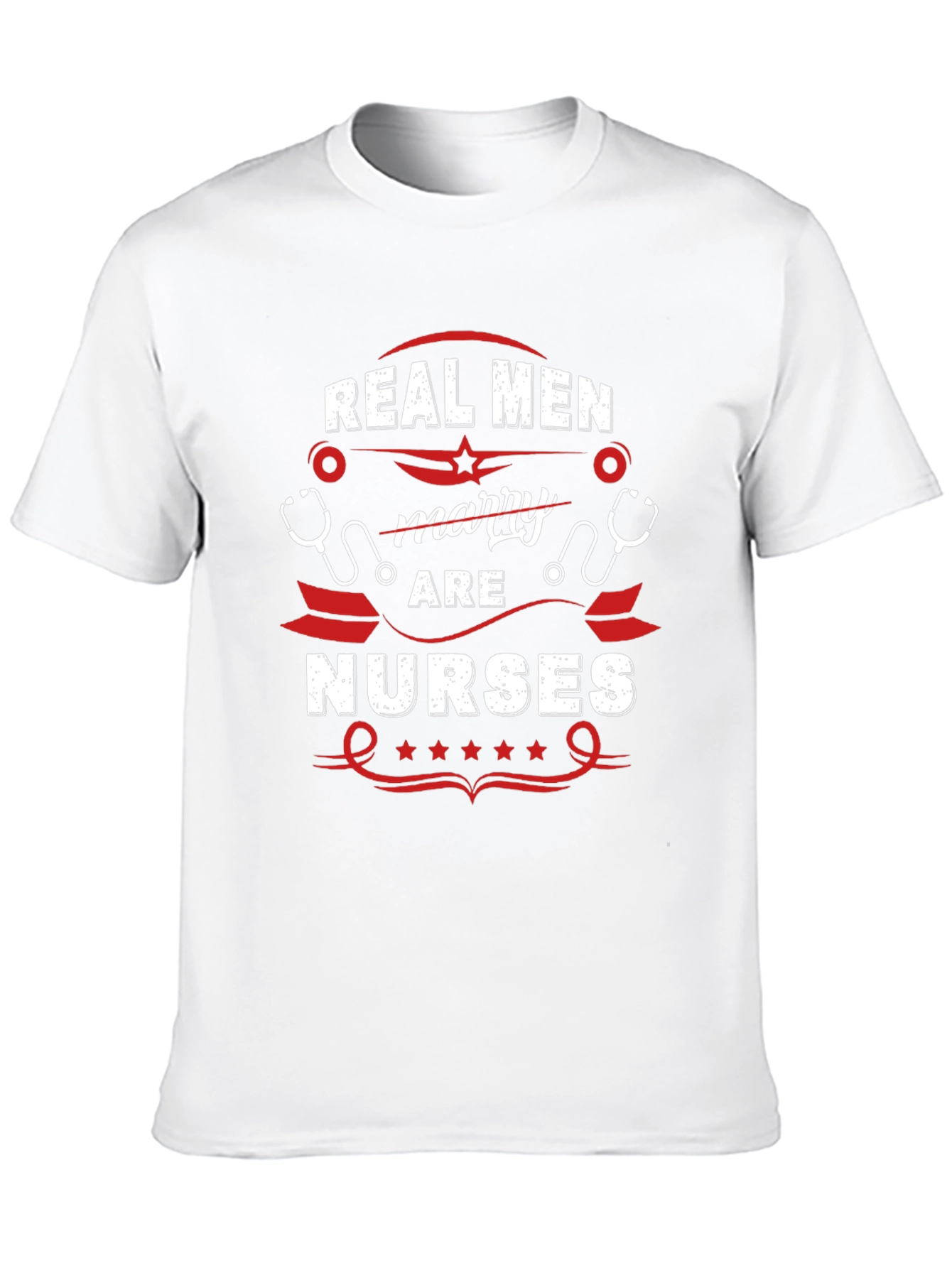 Black Real Men Marry Nurses Graphic T-Shirt view 10