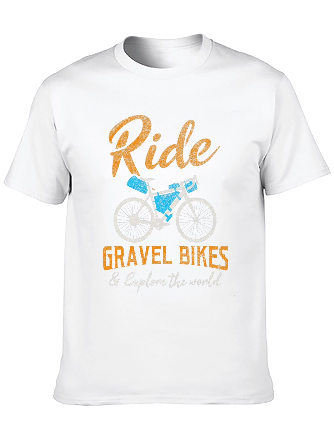 Black Ride Gravel Bikes & Explore T-Shirt view 10
