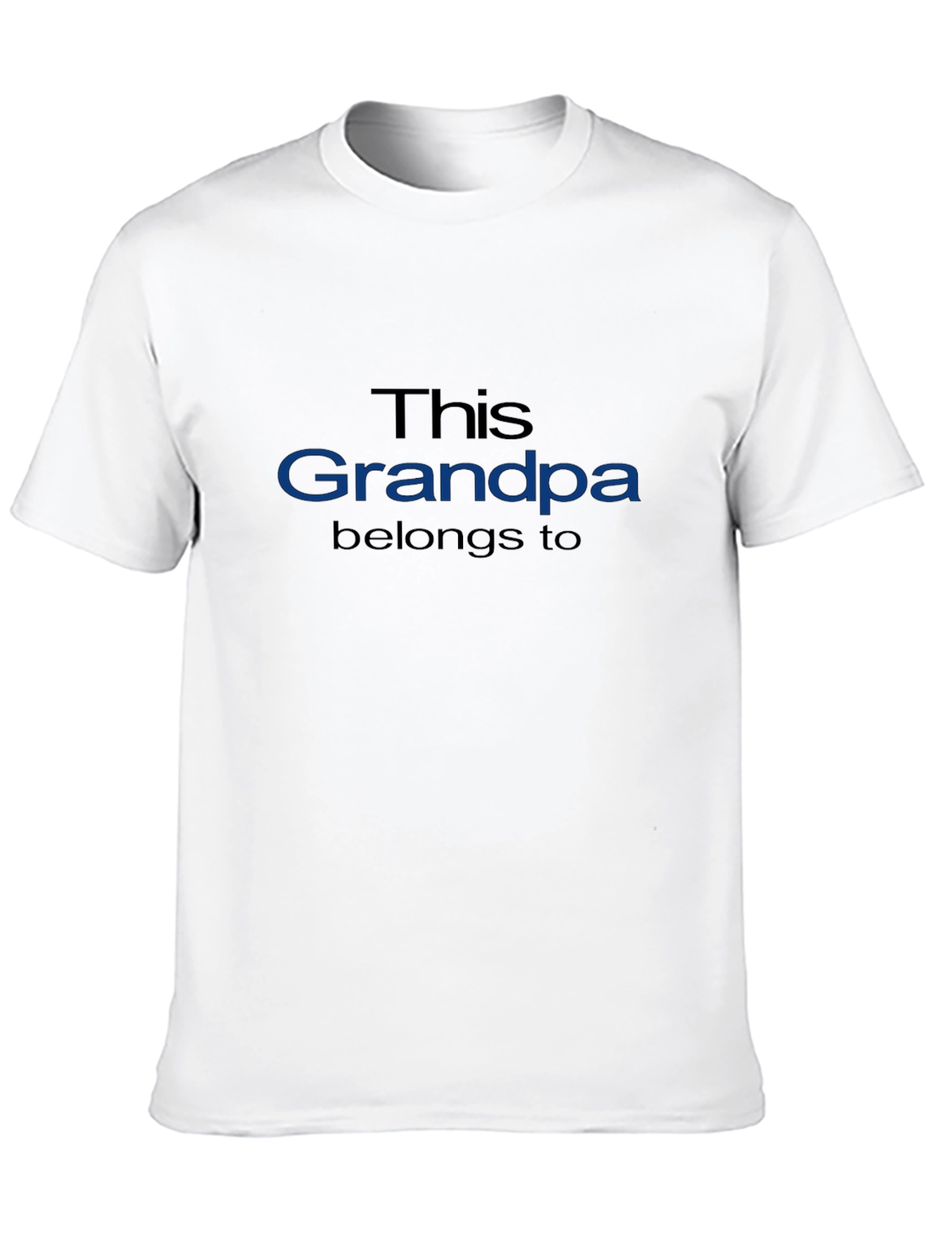 Black This Grandpa Belongs To T-Shirt - Novelty Graphic Tee view 10