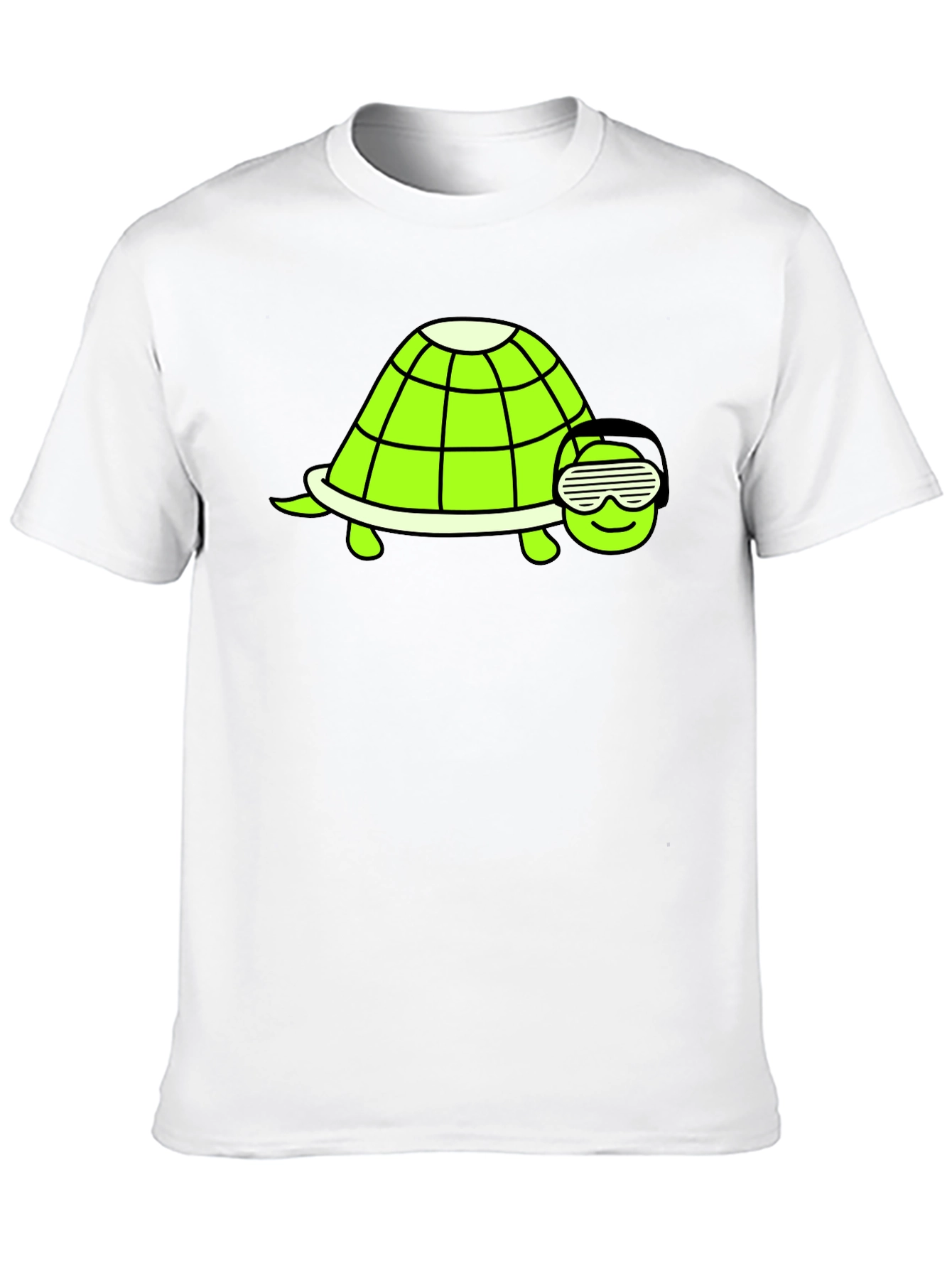 Black Cool Turtle Graphic T-Shirt - Black view 10
