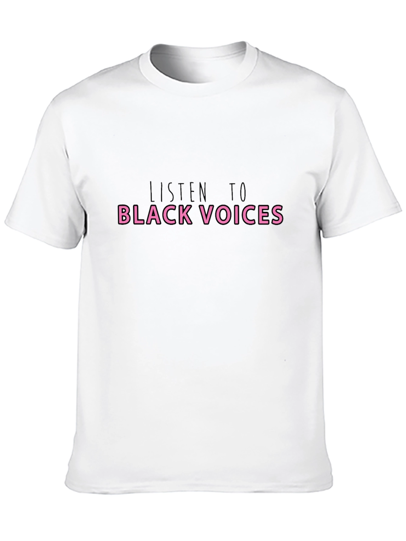 Black Listen to Black Voices Black T-Shirt view 10