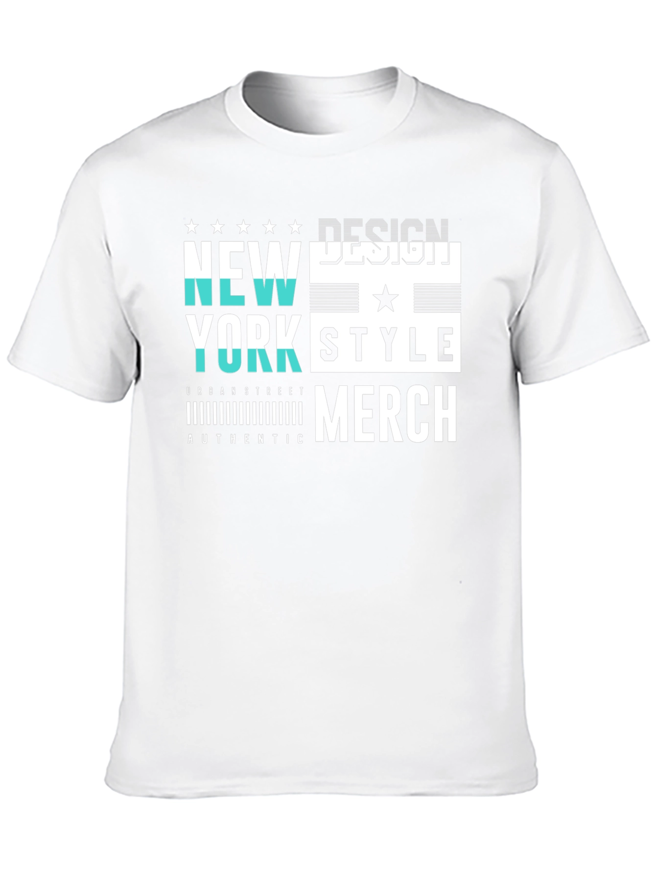 Black New York Style Graphic Print Black T-Shirt view 10