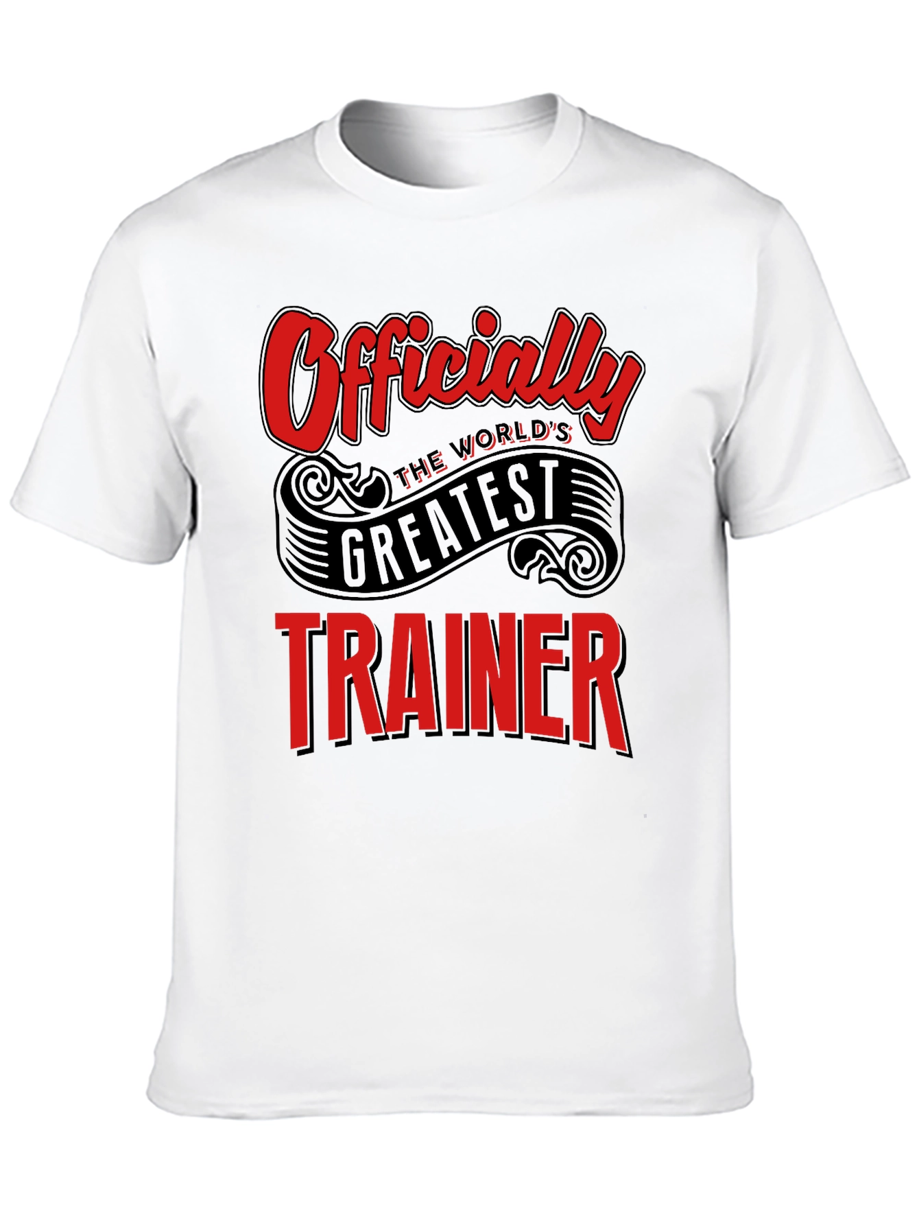 Black World's Greatest Trainer Black T-Shirt view 10