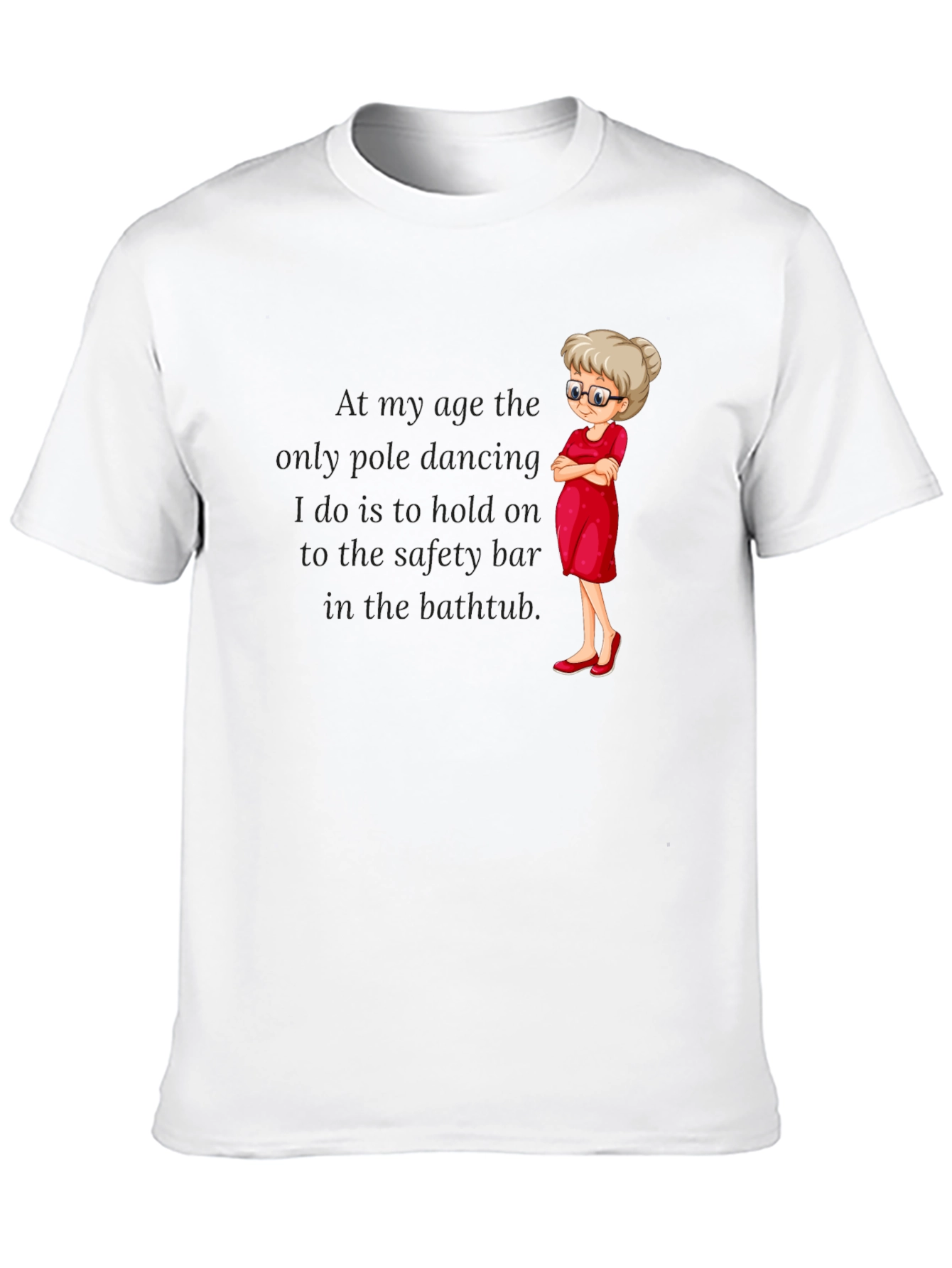 Black Funny Grandma Pole Dancing T-Shirt view 10