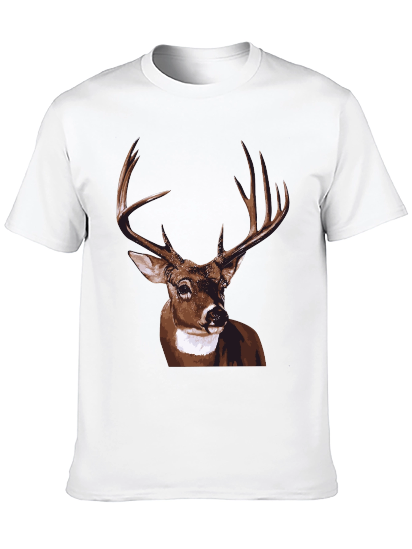 Black Deer Graphic Tee - Men's Black T-Shirt view 10
