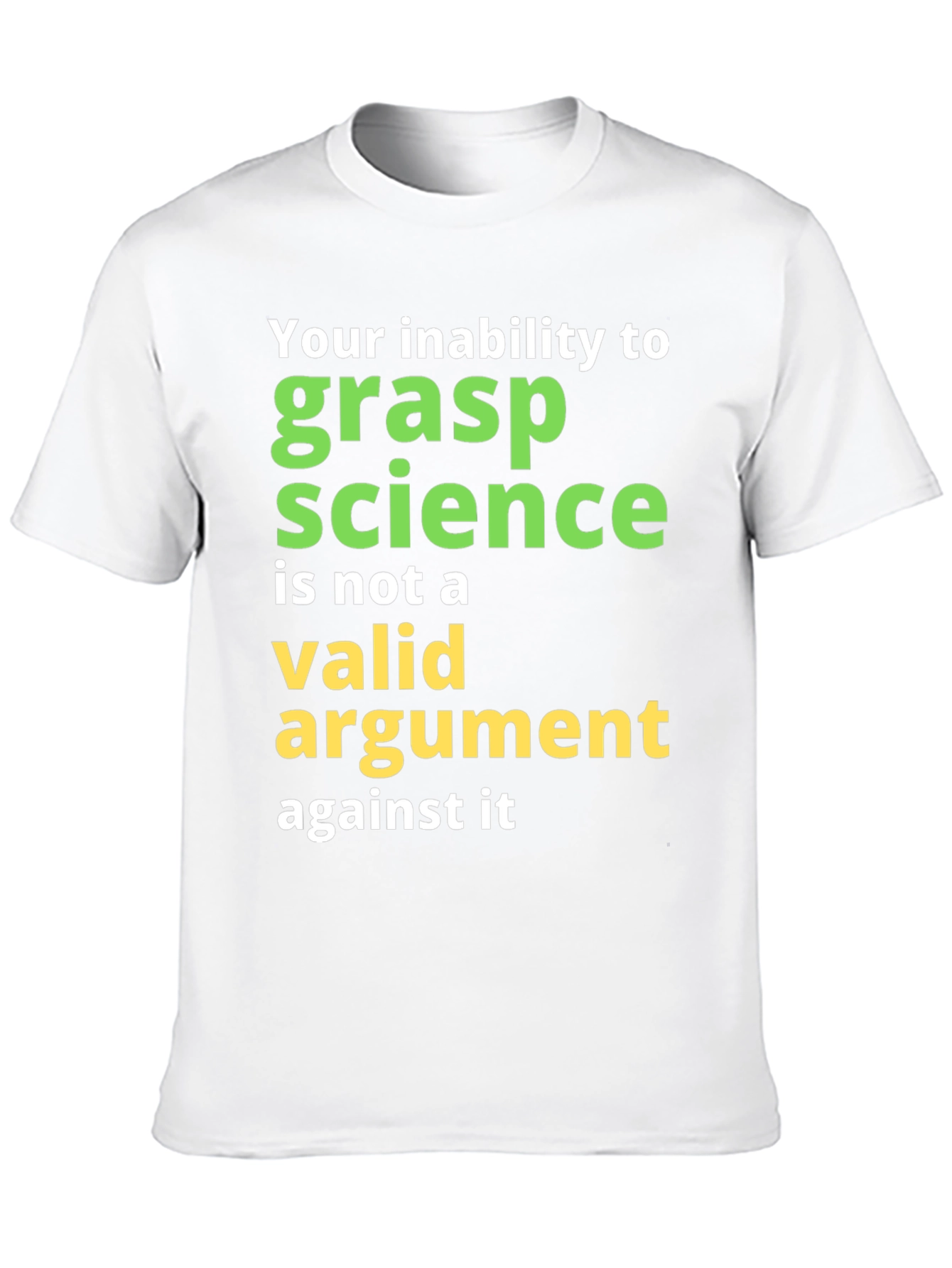Black Science Humor T-Shirt: Grasp Science view 10
