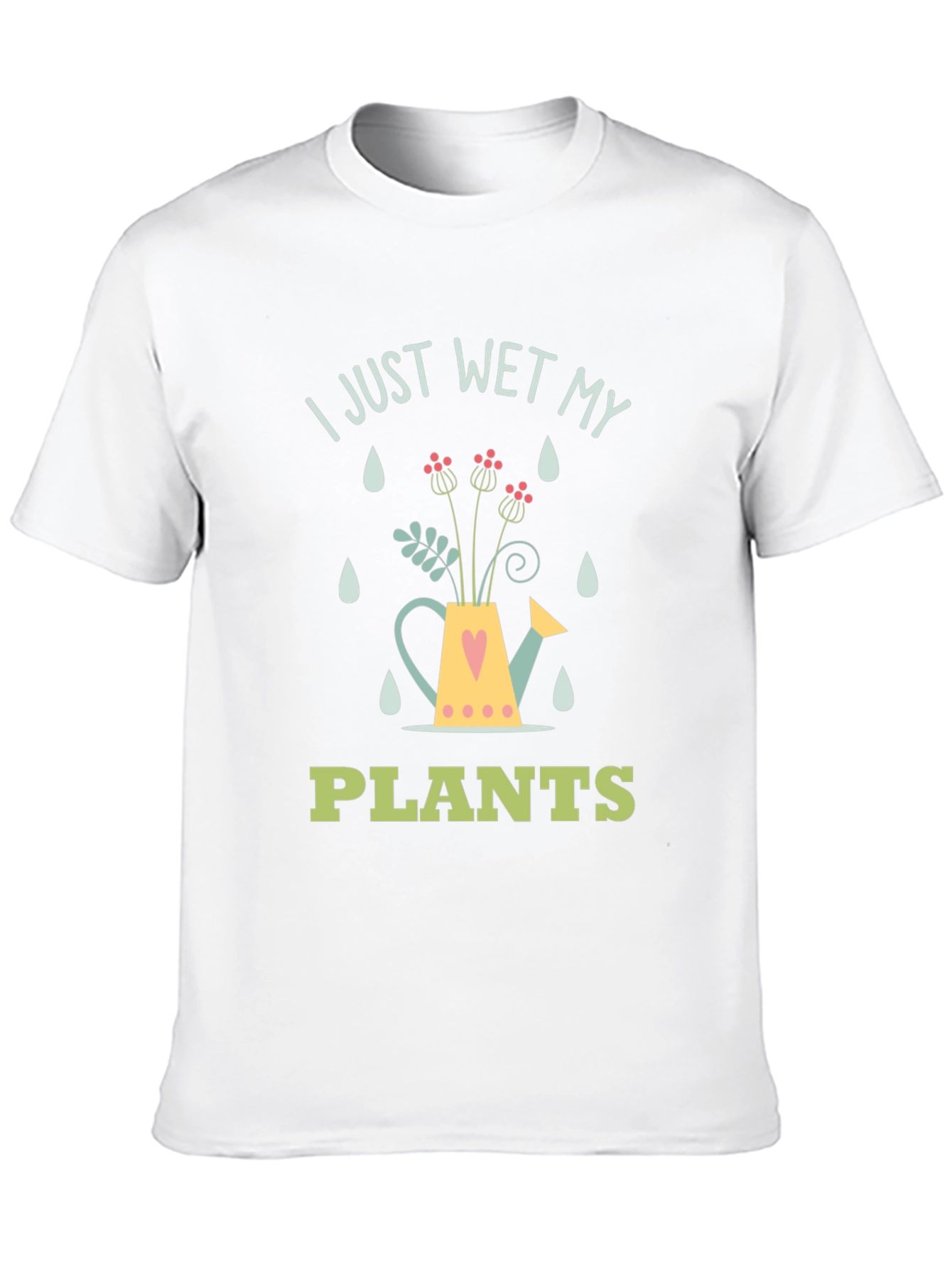Black I Just Wet My Plants Graphic T-Shirt view 10
