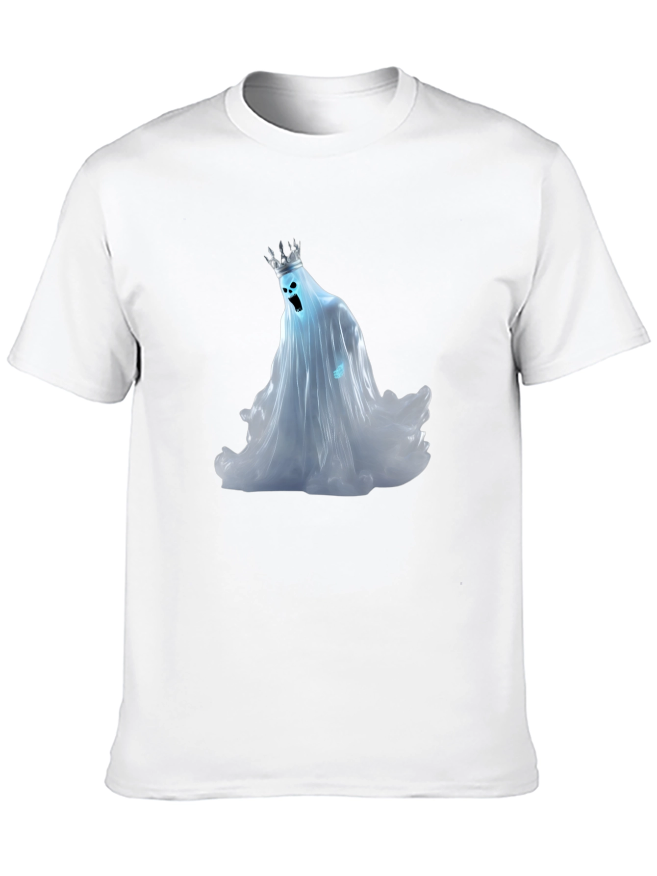 Black Ghost King Graphic Tee - Black Cotton Shirt view 10