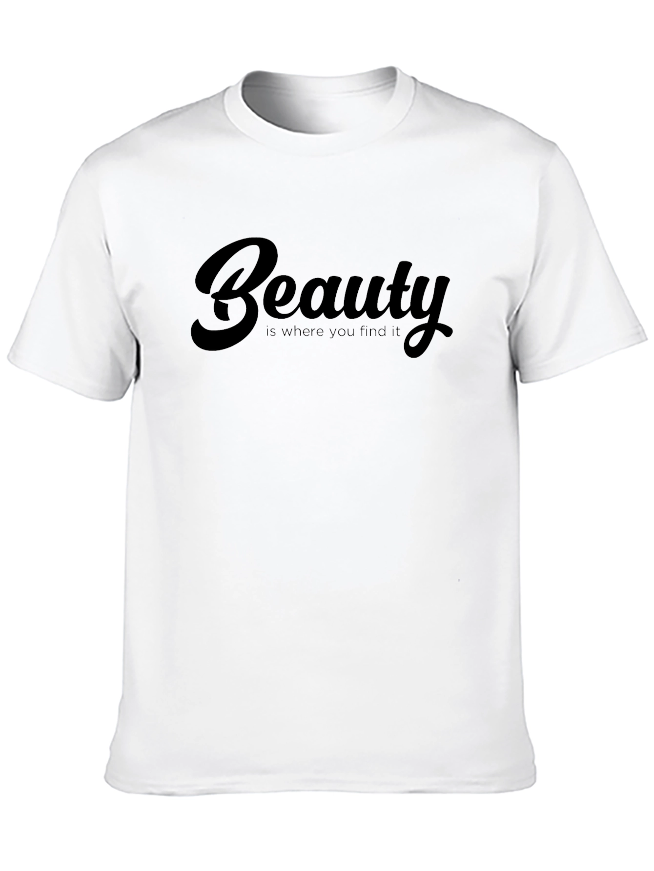 Black Beauty Quote Graphic Print Black T-Shirt view 10
