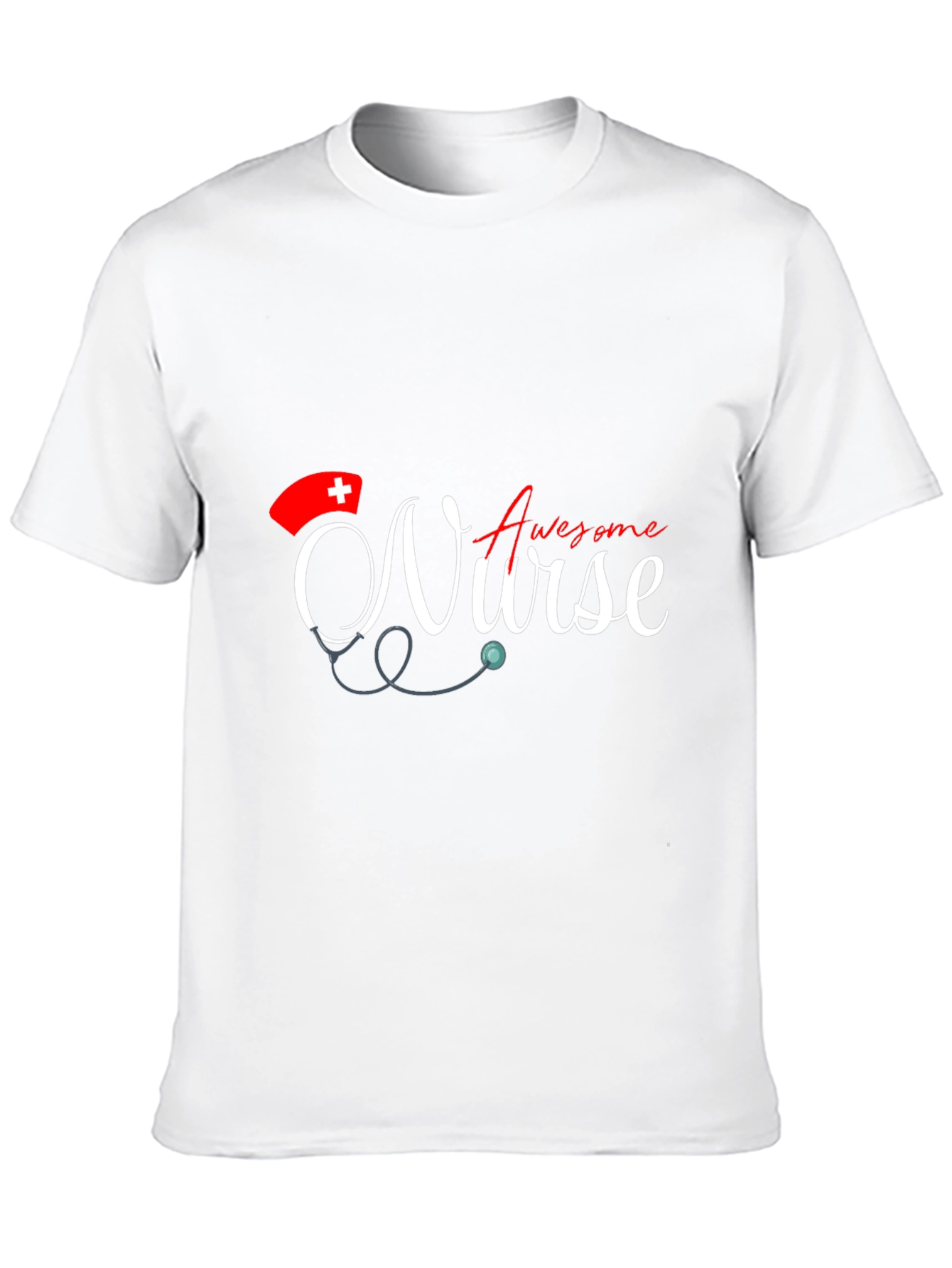 Black Awesome Nurse T-Shirt - Stylish Graphic Tee for Nurses view 10