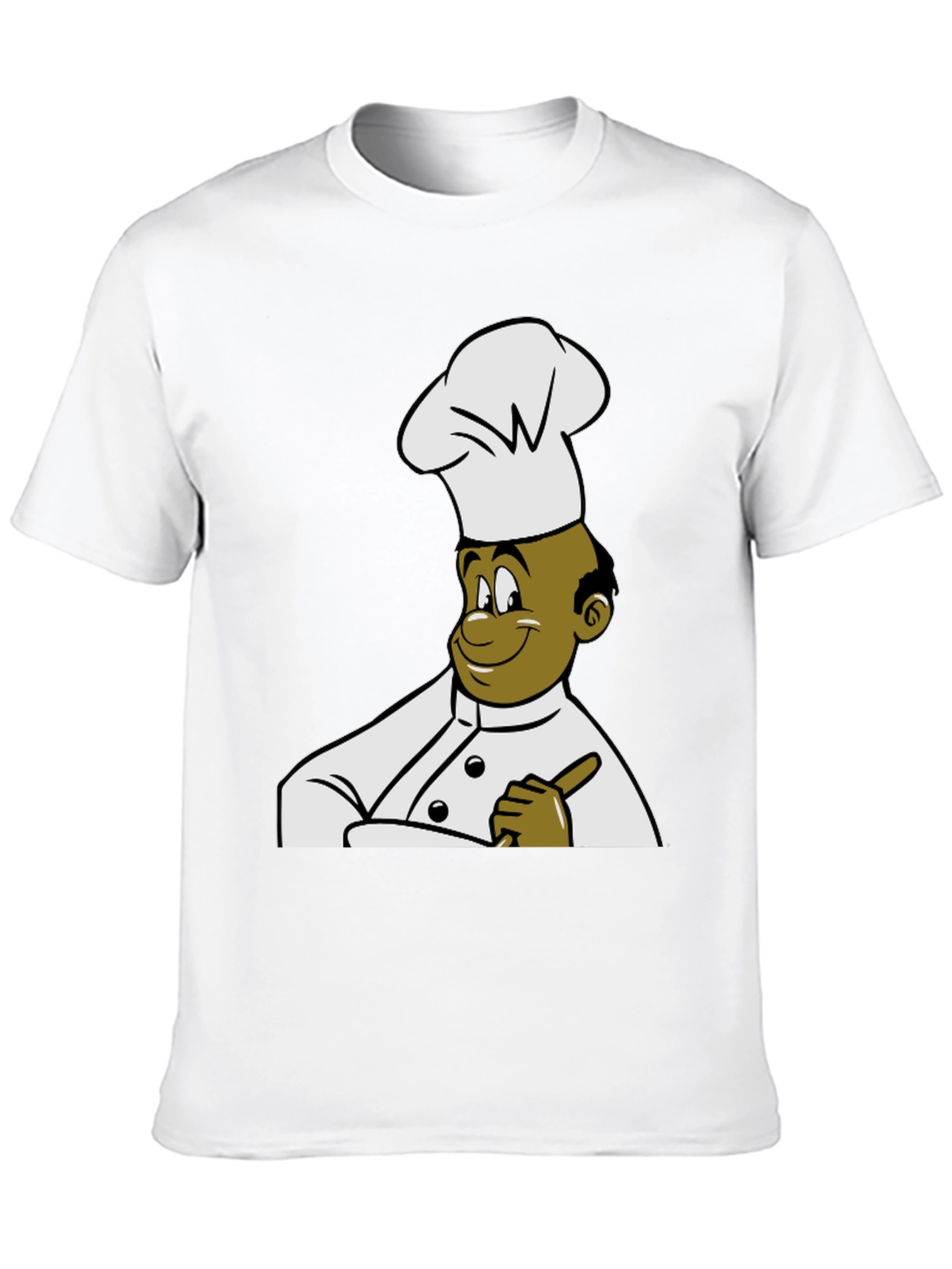 Black Chef Cartoon Graphic Tee - Black T-Shirt view 10