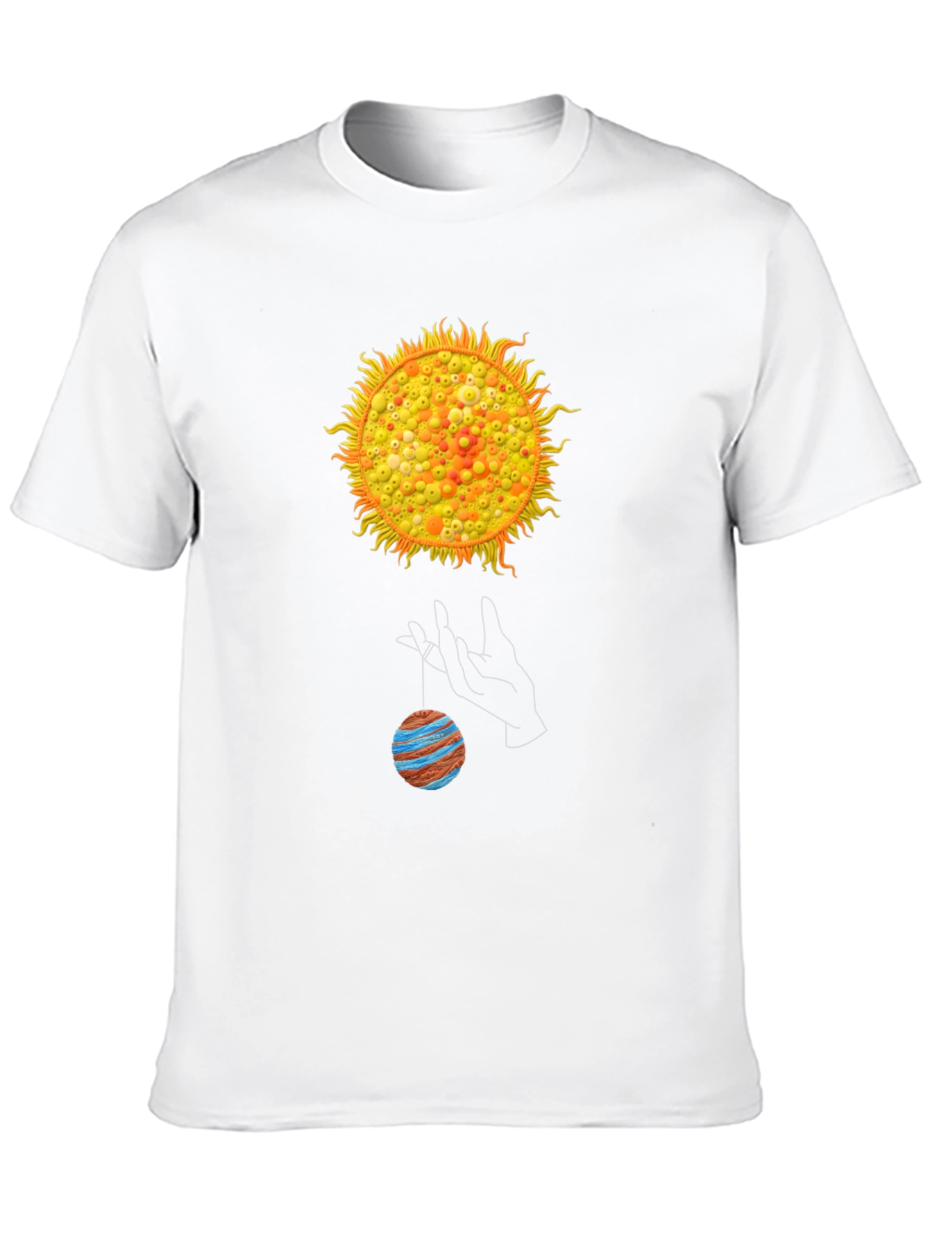 Black Solar System Graphic T-Shirt view 10