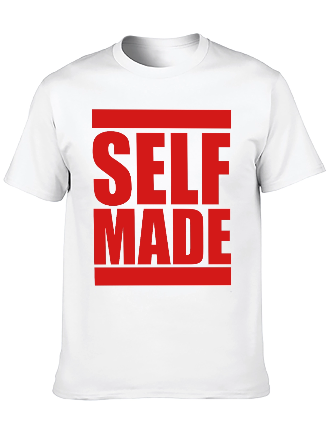 Black Self Made Graphic Tee - Bold Statement Shirt view 10
