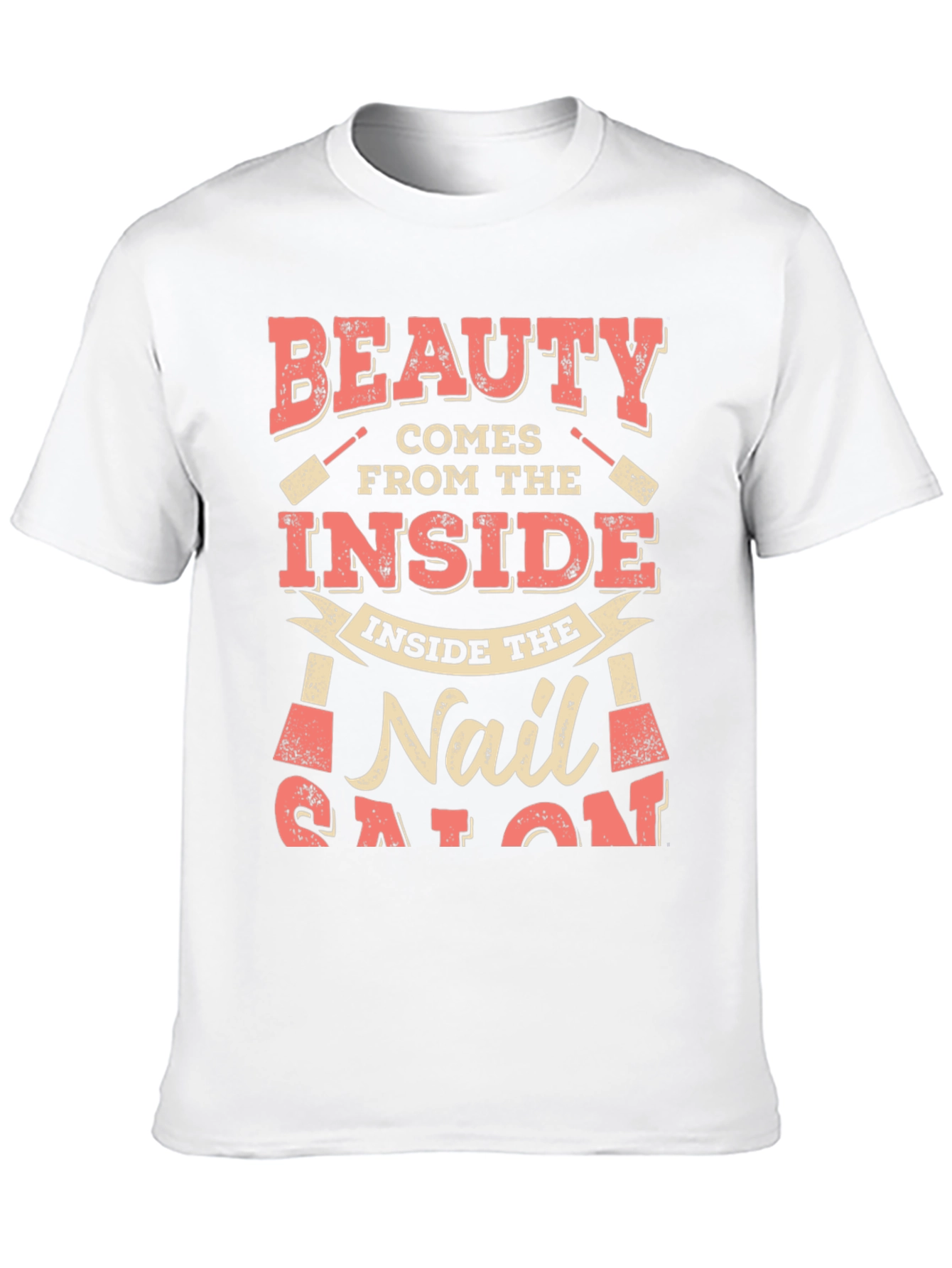 Black Beauty Comes From the Inside Nail Salon T-Shirt view 10