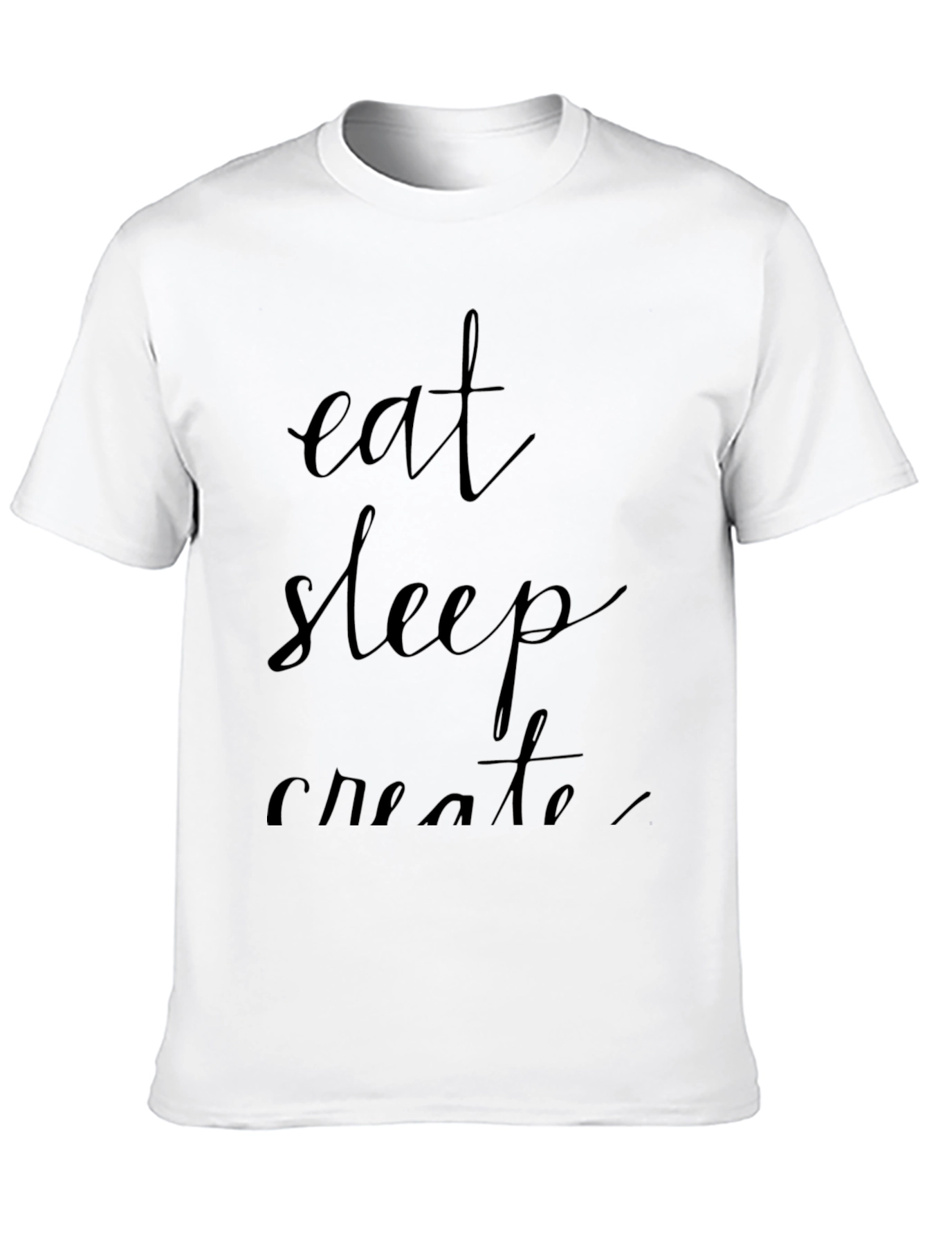 Black Eat Sleep Create T-Shirt view 10