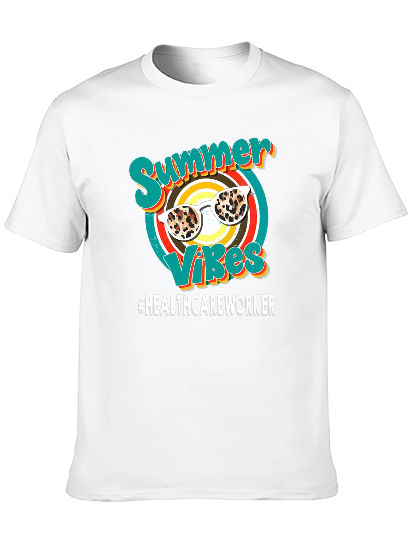 Summer Vibes Healthcare Worker Graphic Tee - 10