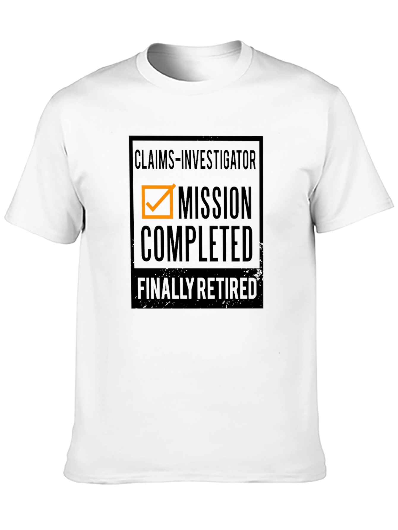 Black Claims Investigator Retirement T-Shirt view 10