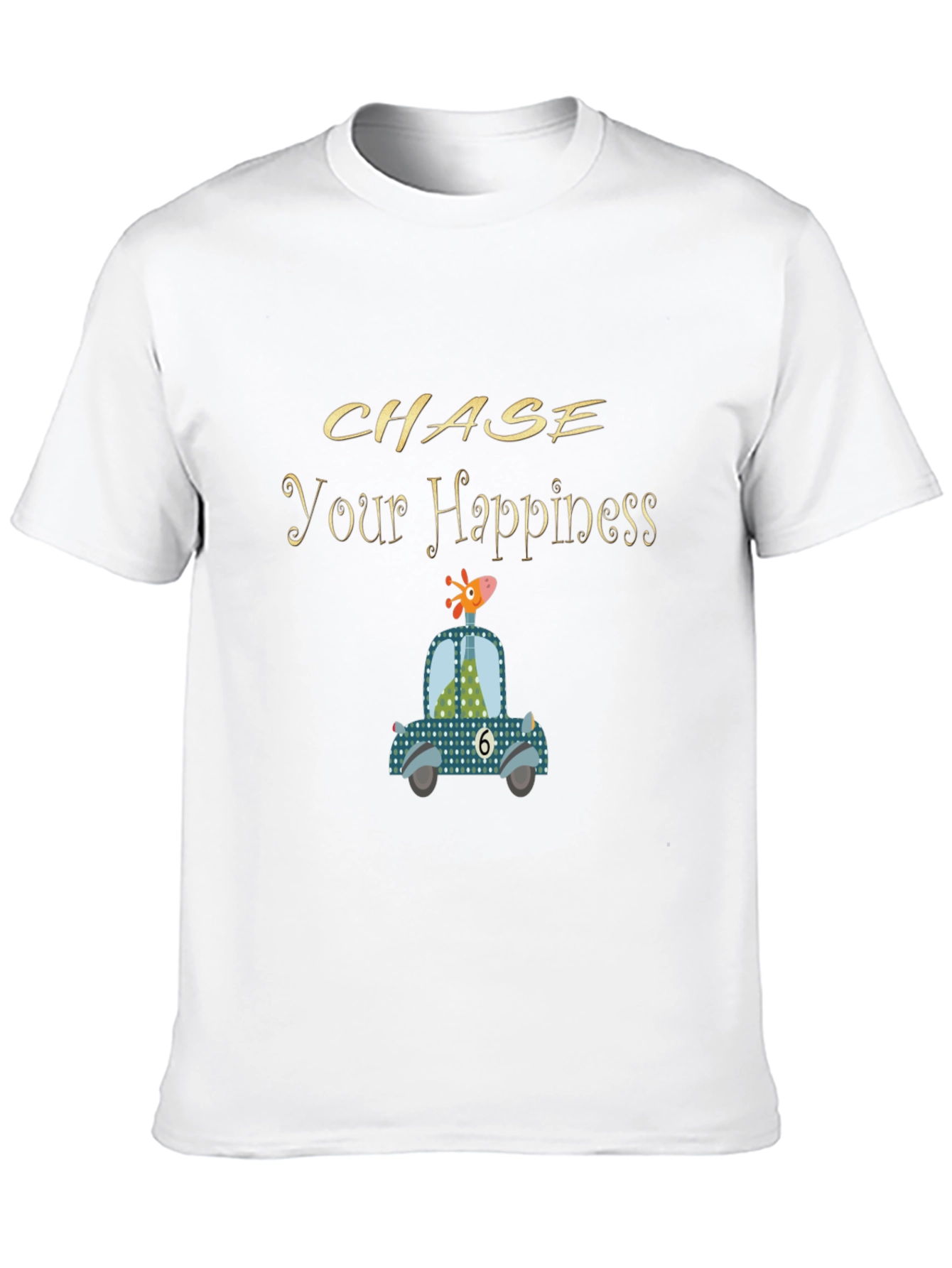 Black Chase Your Happiness Graphic Tee view 10