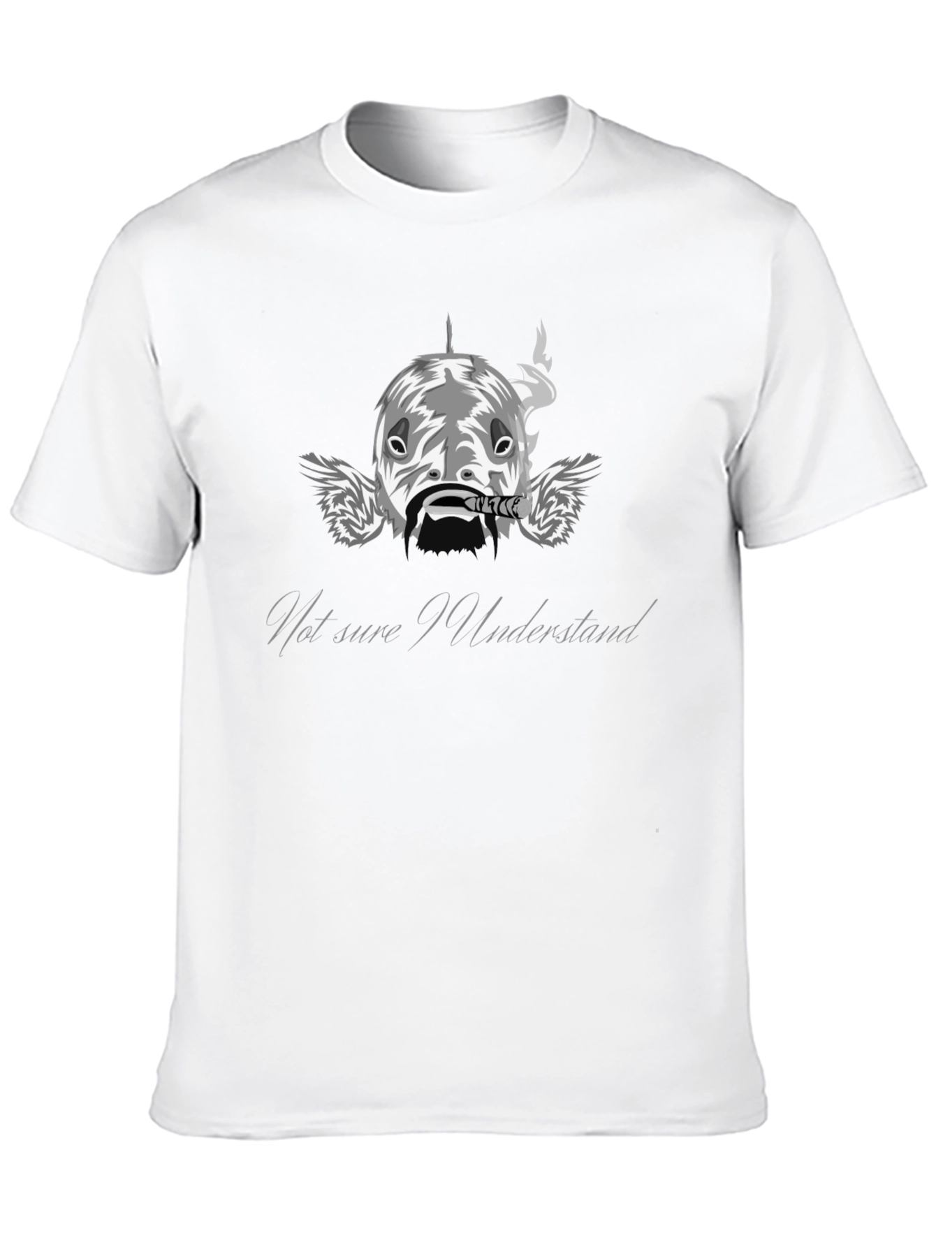 Black Not Sure I Understand Graphic T-Shirt - Soft Cotton Blend view 10