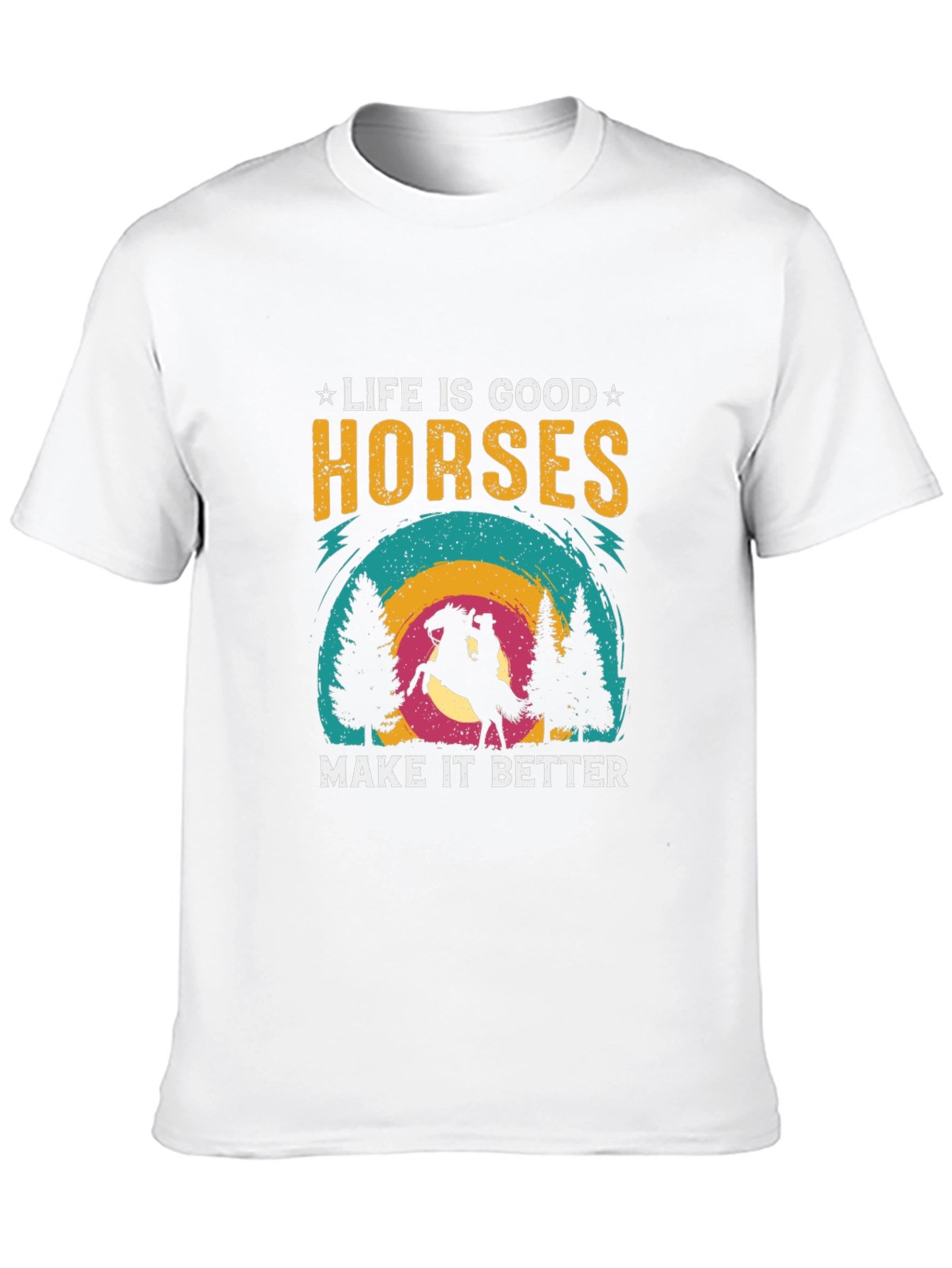 Black Life Is Good Horses T-Shirt view 10