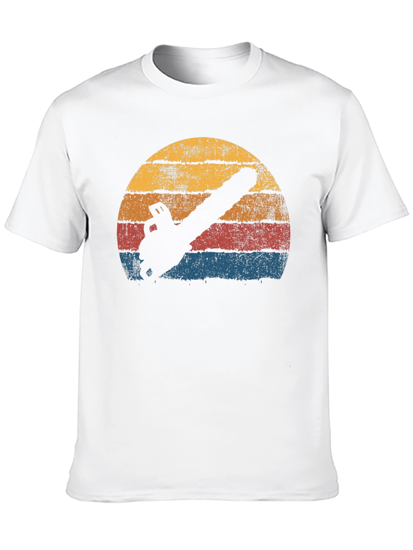 Black Retro Chainsaw T-Shirt - Black Graphic Tee view 10