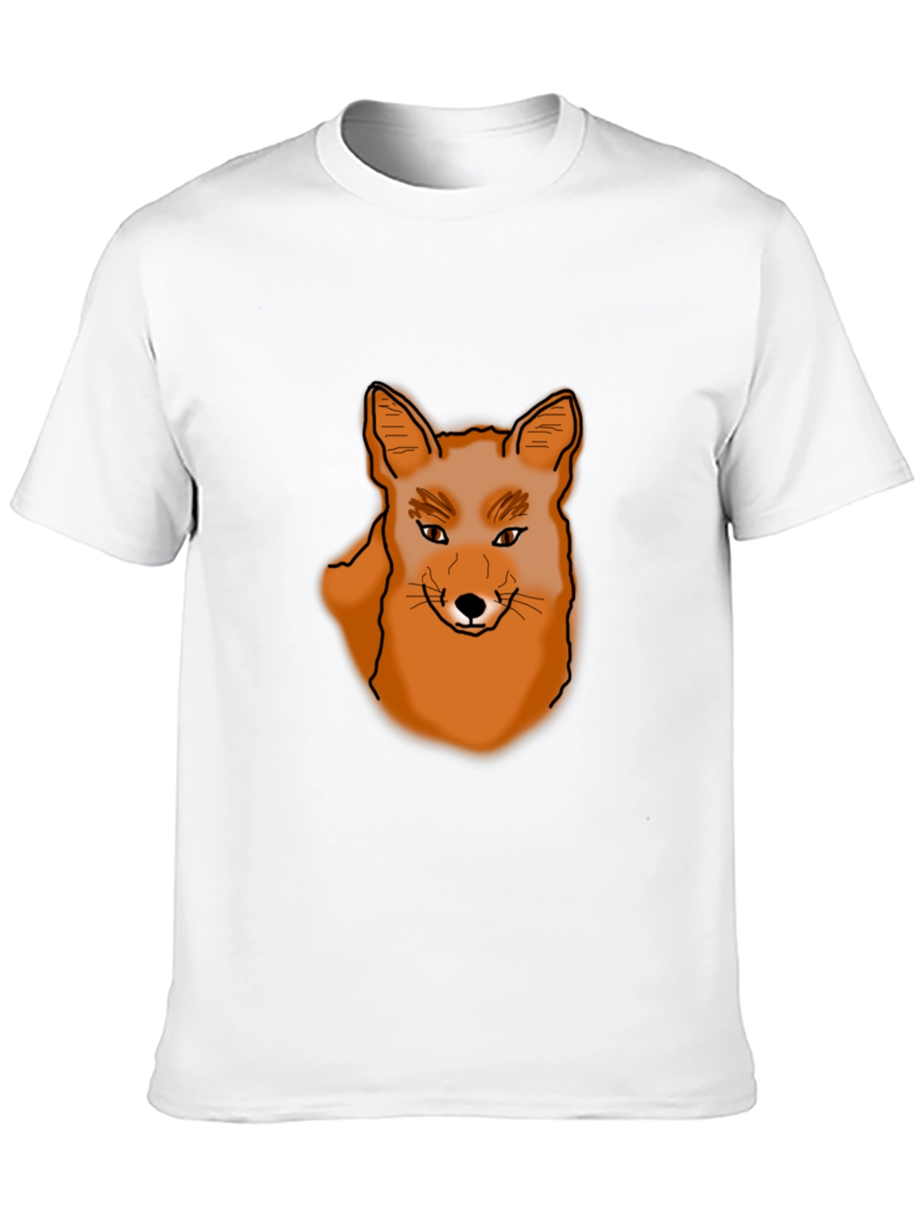 Black Fox Graphic Print Black T-Shirt view 10