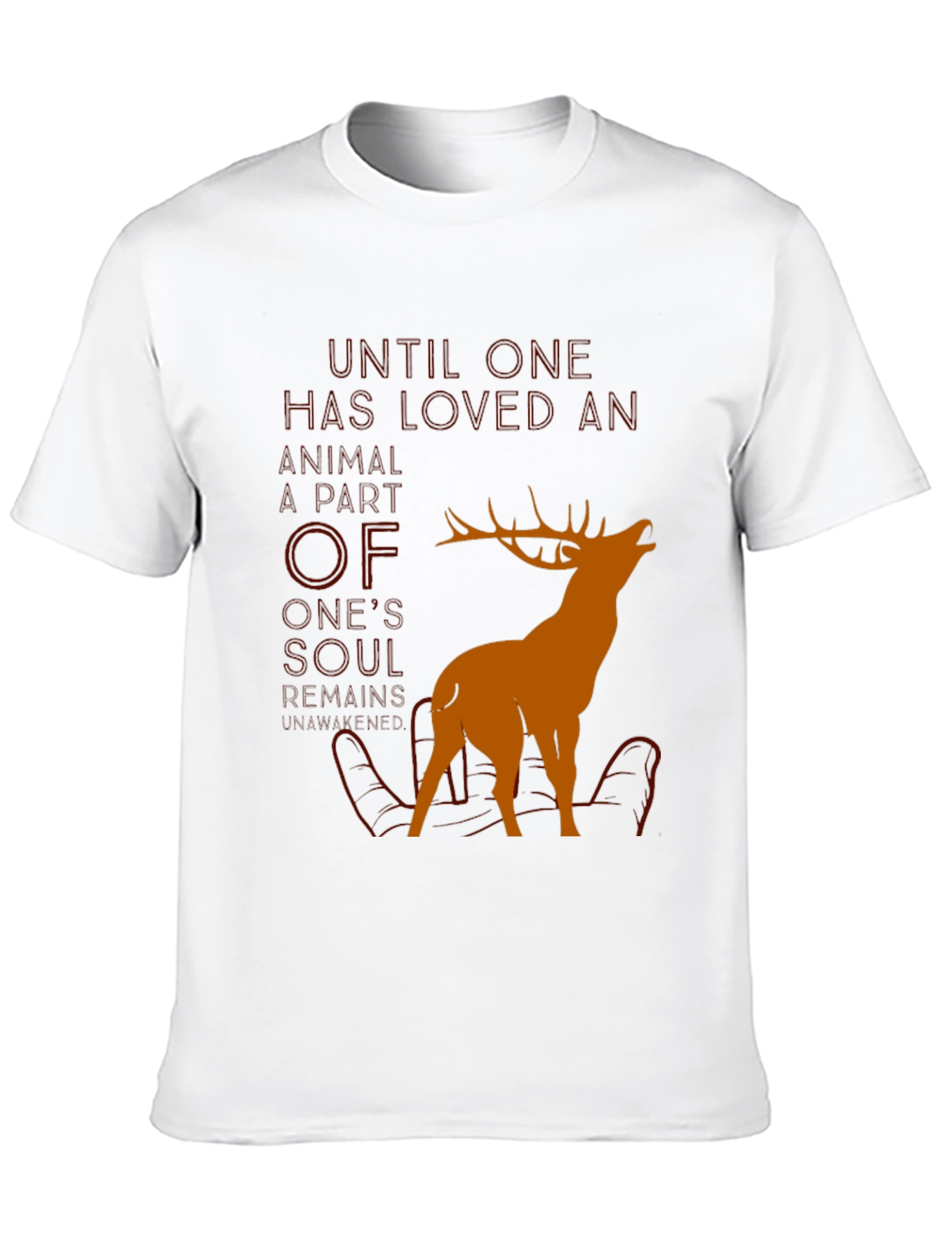 Black Wildlife Lover Graphic Tee - "Until One Has Loved" view 10