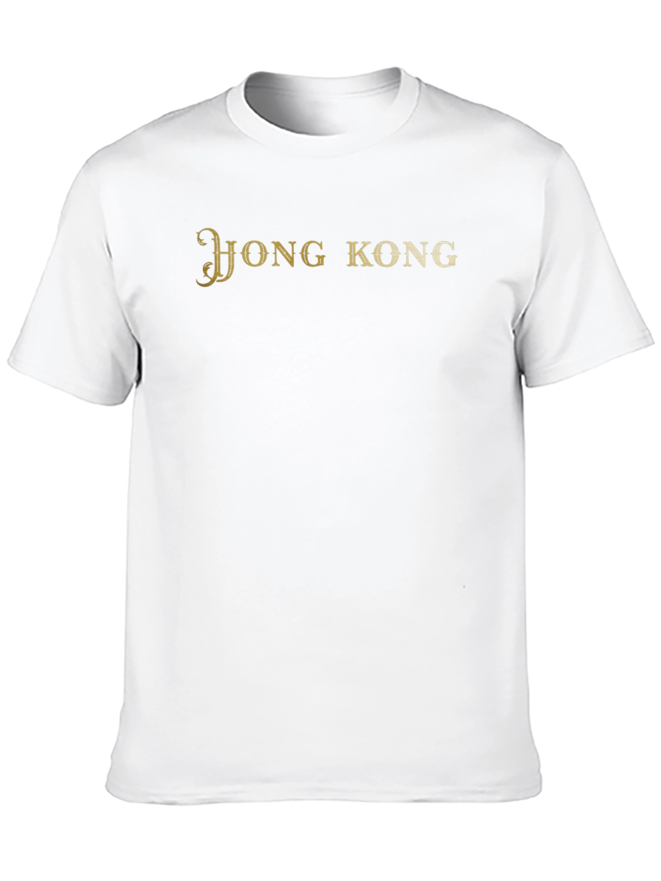 Hong Kong Text Graphic Black T-Shirt - 10
